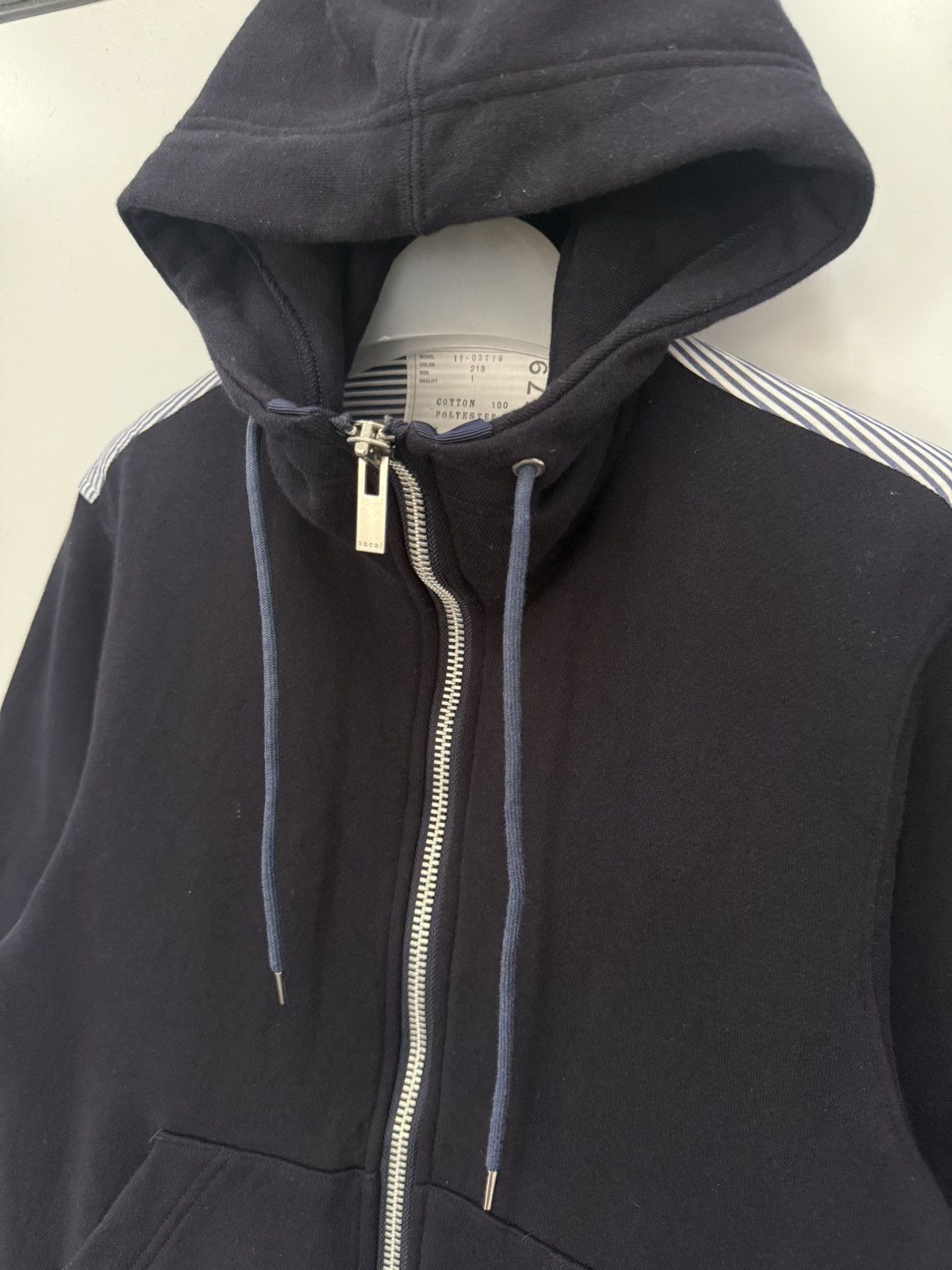 Sacai 🔥 SACAi Mix Docking 17-03779 Sporty Hoodie Sweat - 1 Size US S / EU 44-46 / 1 - 4 Thumbnail