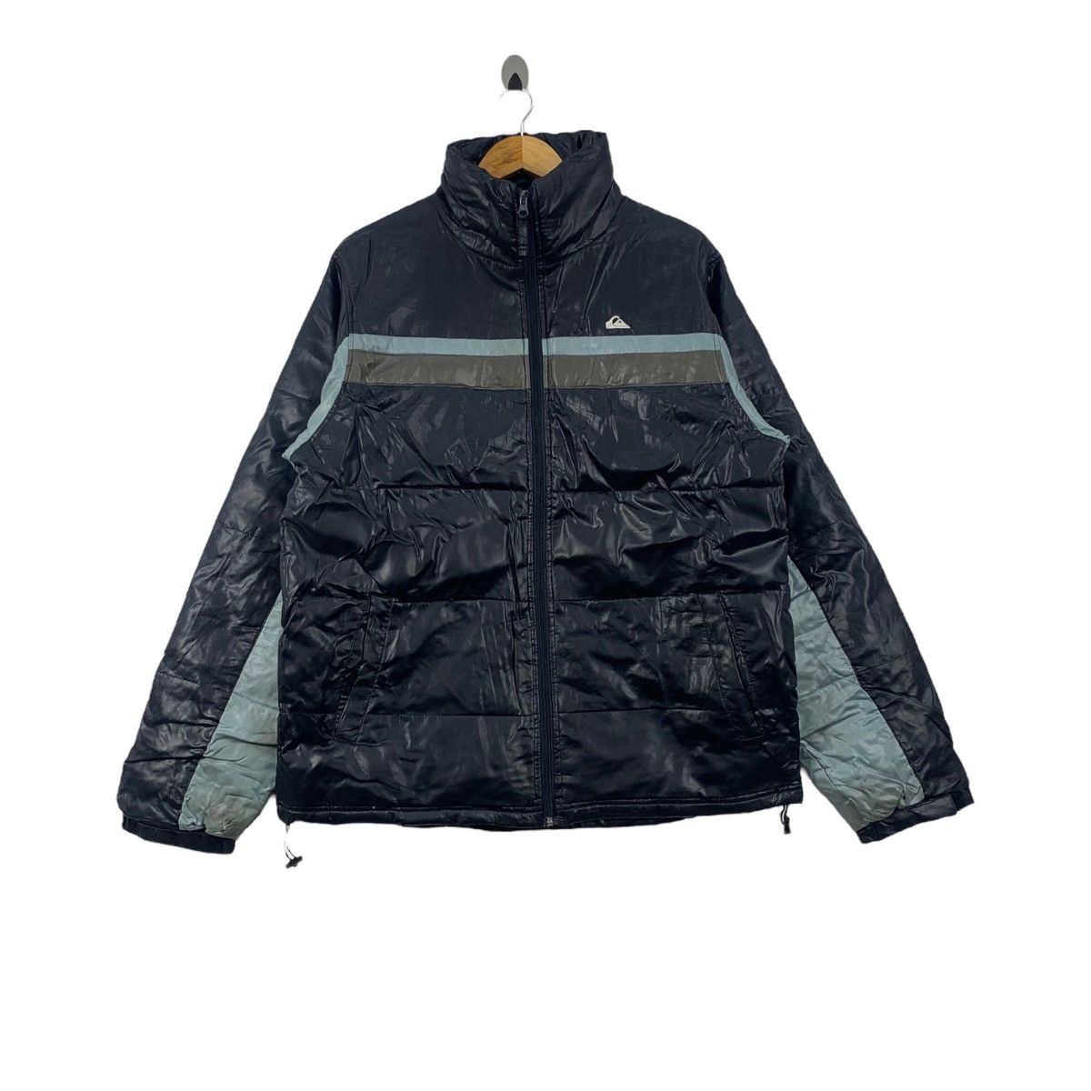 Quiksilver × Vintage Vintage QUIKSILVER USA Surf Winter Puffer Bomber Jacket Size US L / EU 52-54 / 3 - 1 Thumbnail
