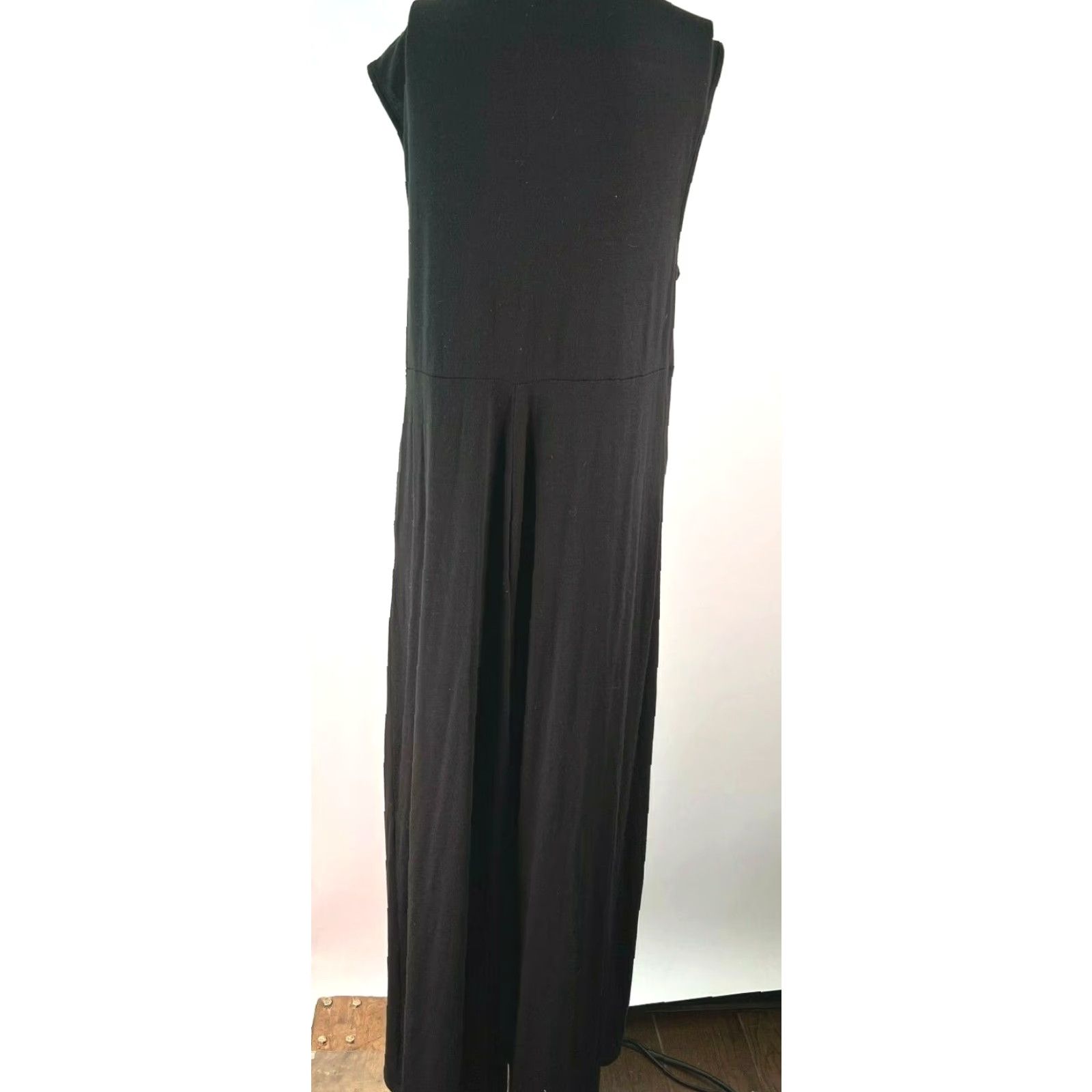 Faded Glory VINTAGE Faded Glory Womens Beaded Empire Waist V Neck Black Maxi Dress 1X Size Size XL / US 12-14 / IT 48-50 - 2 Thumbnail