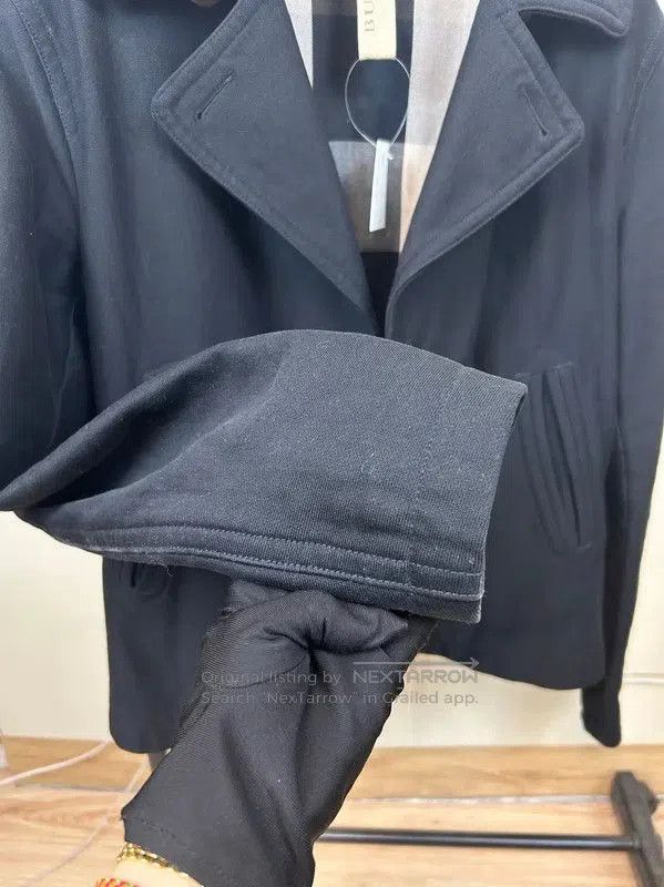 Burberry Burberry Black Cotton Logo Short Trench Coat. Size S / US 4 / IT 40 - 9 Thumbnail