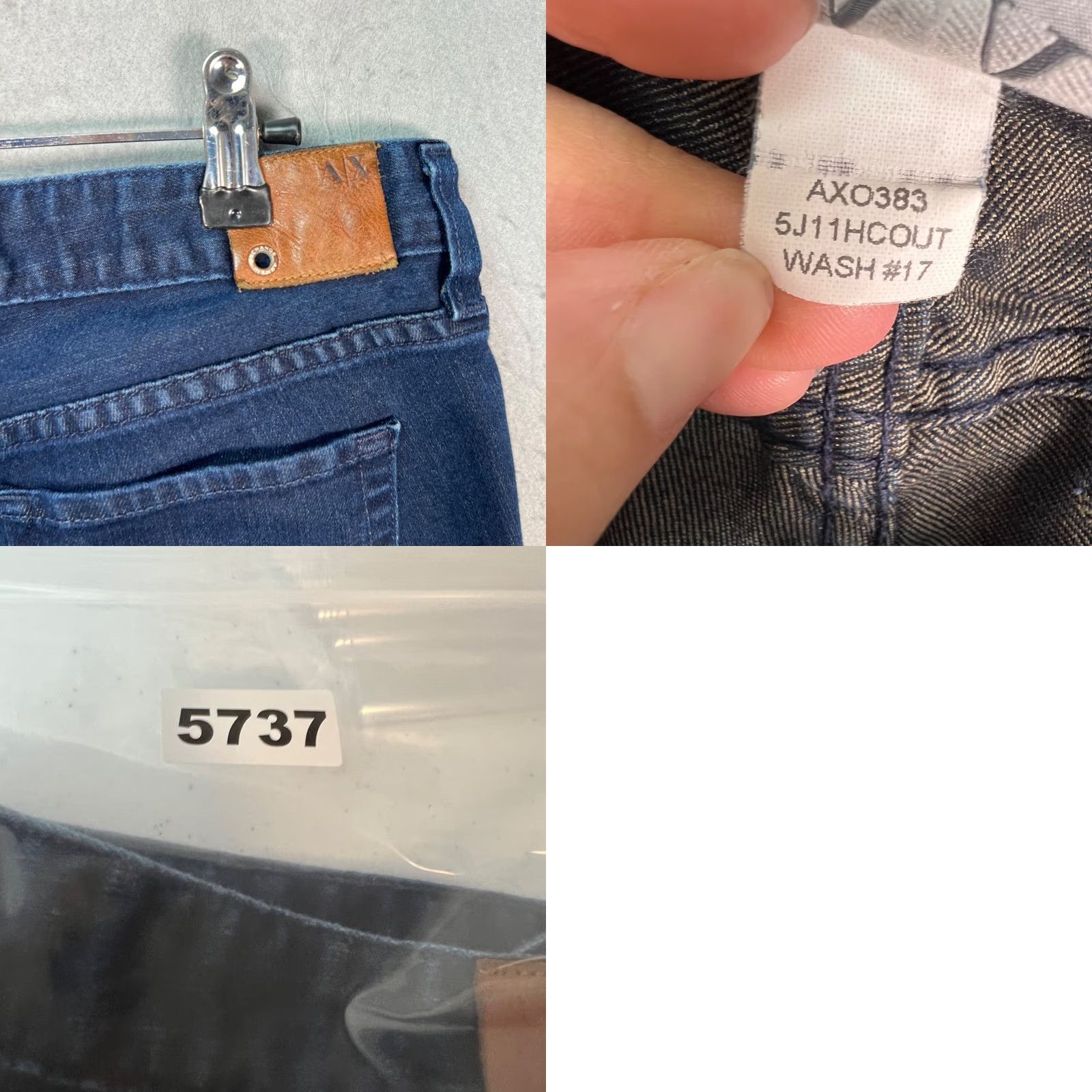 Armani Exchange Armani Exchange Womens Jeans Skinny Regular Dark Wash 8 Blue USA 5-Pocket Stretch Inseam 27in Low Rise Denim US Made Size 30" / US 8 / IT 44 - 9 Thumbnail