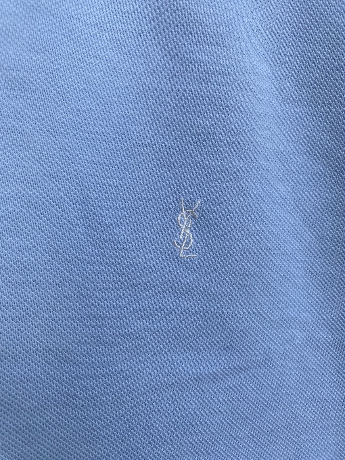 Yves Saint Laurent 1of1 YSL Polo Shirt Art Blue YSL Tee Size US L / EU 52-54 / 3 - 4 Thumbnail