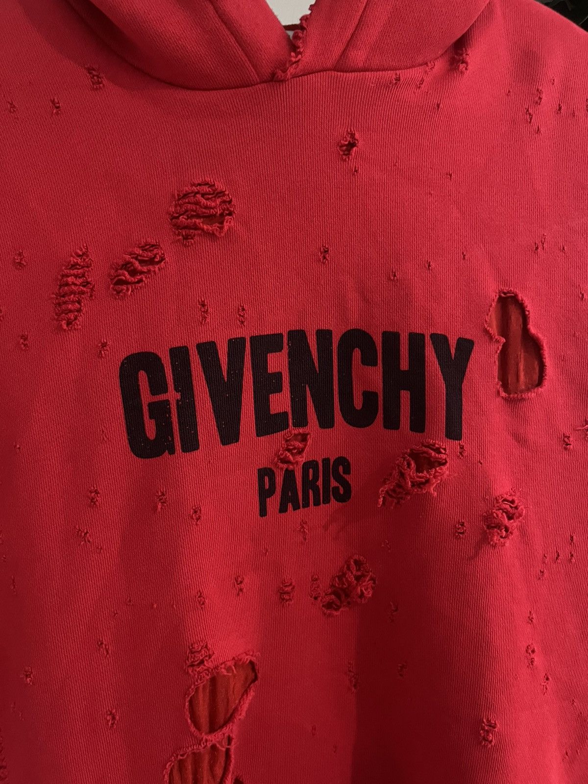Givenchy Givenchy Distressed Hoodie Size US S / EU 44-46 / 1 - 2 Thumbnail