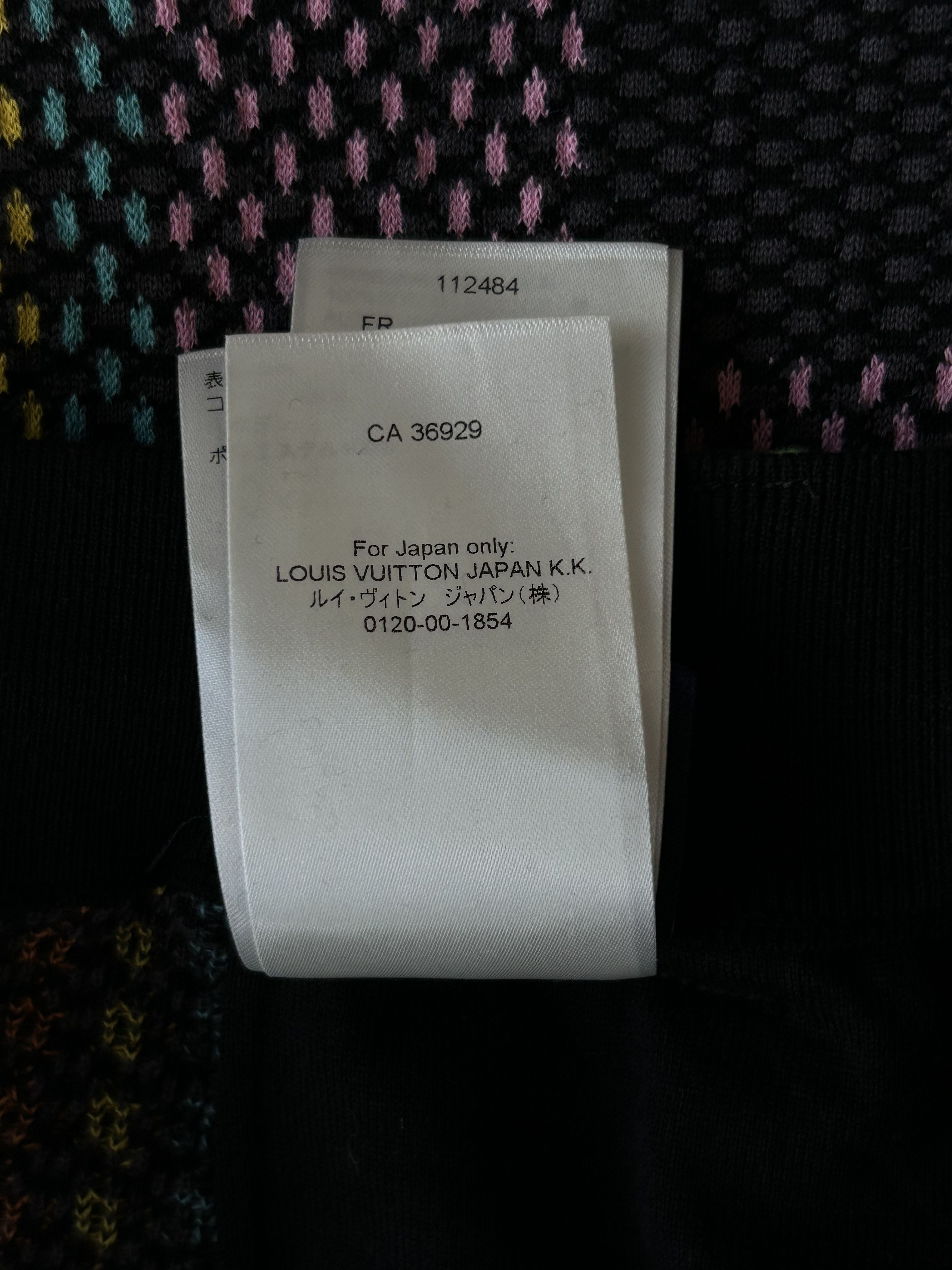 Louis Vuitton Louis Vuitton Black & Multicolor Damier Knit Shorts Size US 40 / EU 56 - 8 Thumbnail