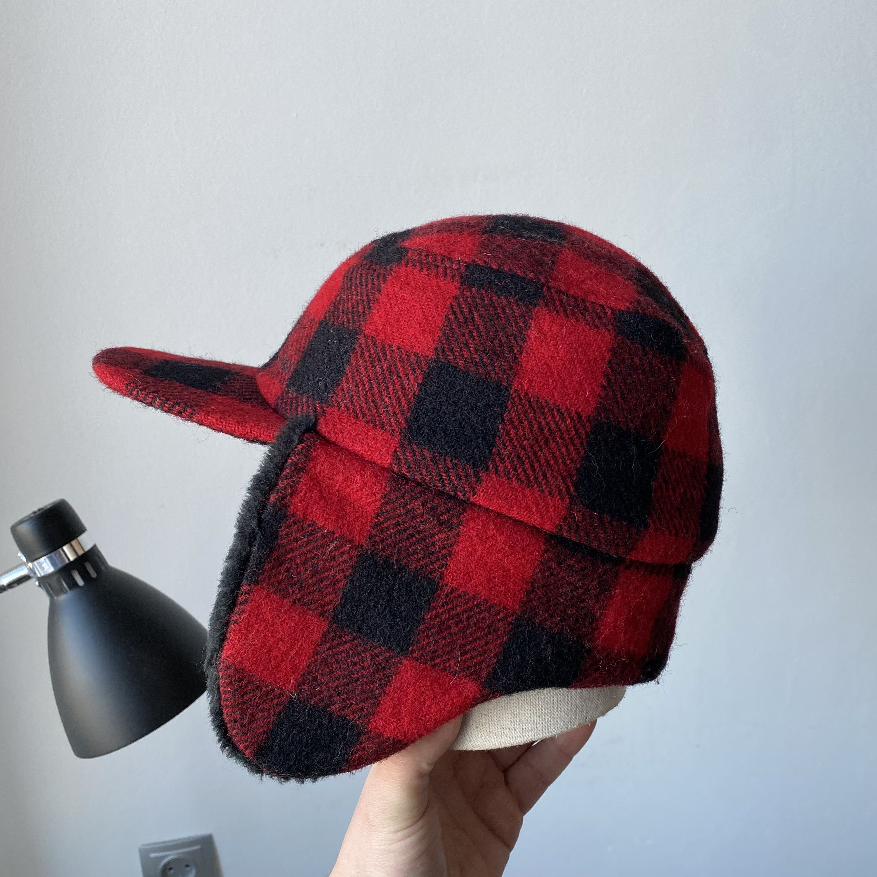 L.L. Bean Vintage 90s L.L. Bean Gore-Tex Winter Hat Cap Wool Plaid Size ONE SIZE - 5 Thumbnail