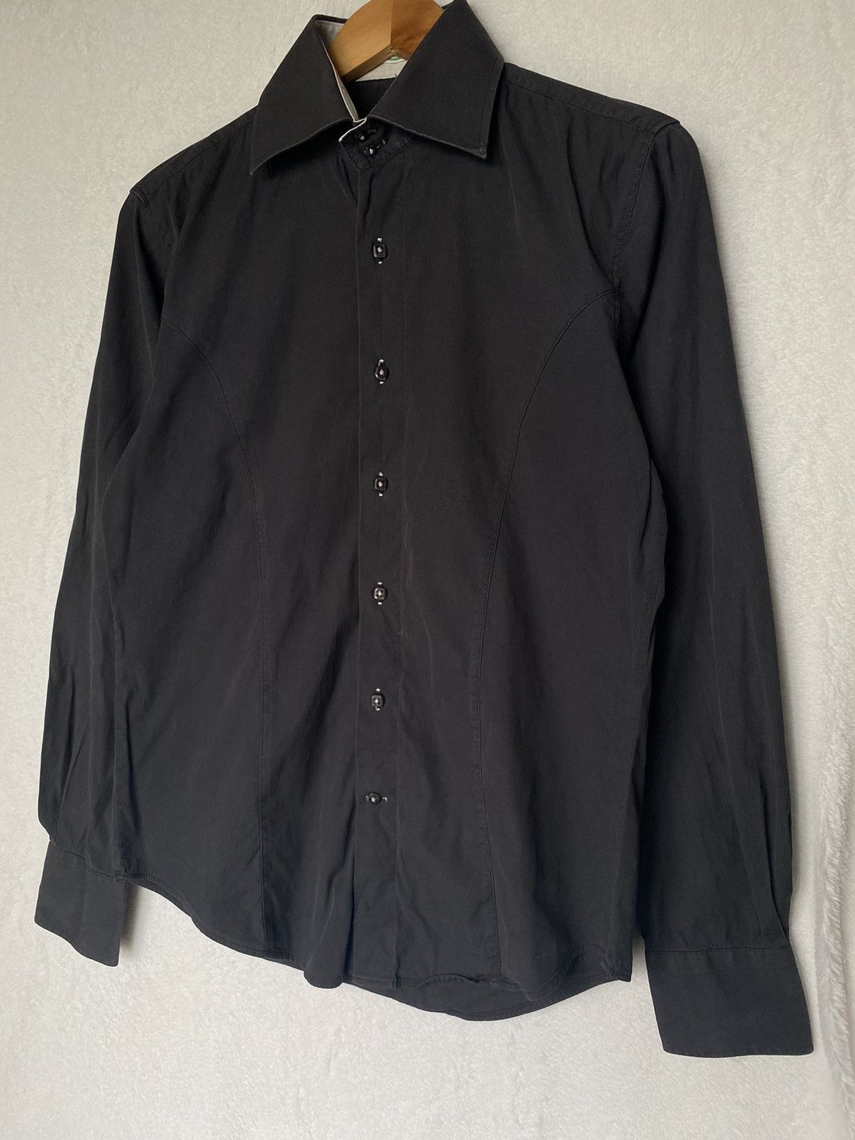 Carven Black Cotton Button Up Long Sleeve Shirt Size US M / EU 48-50 / 2 - 1 Thumbnail
