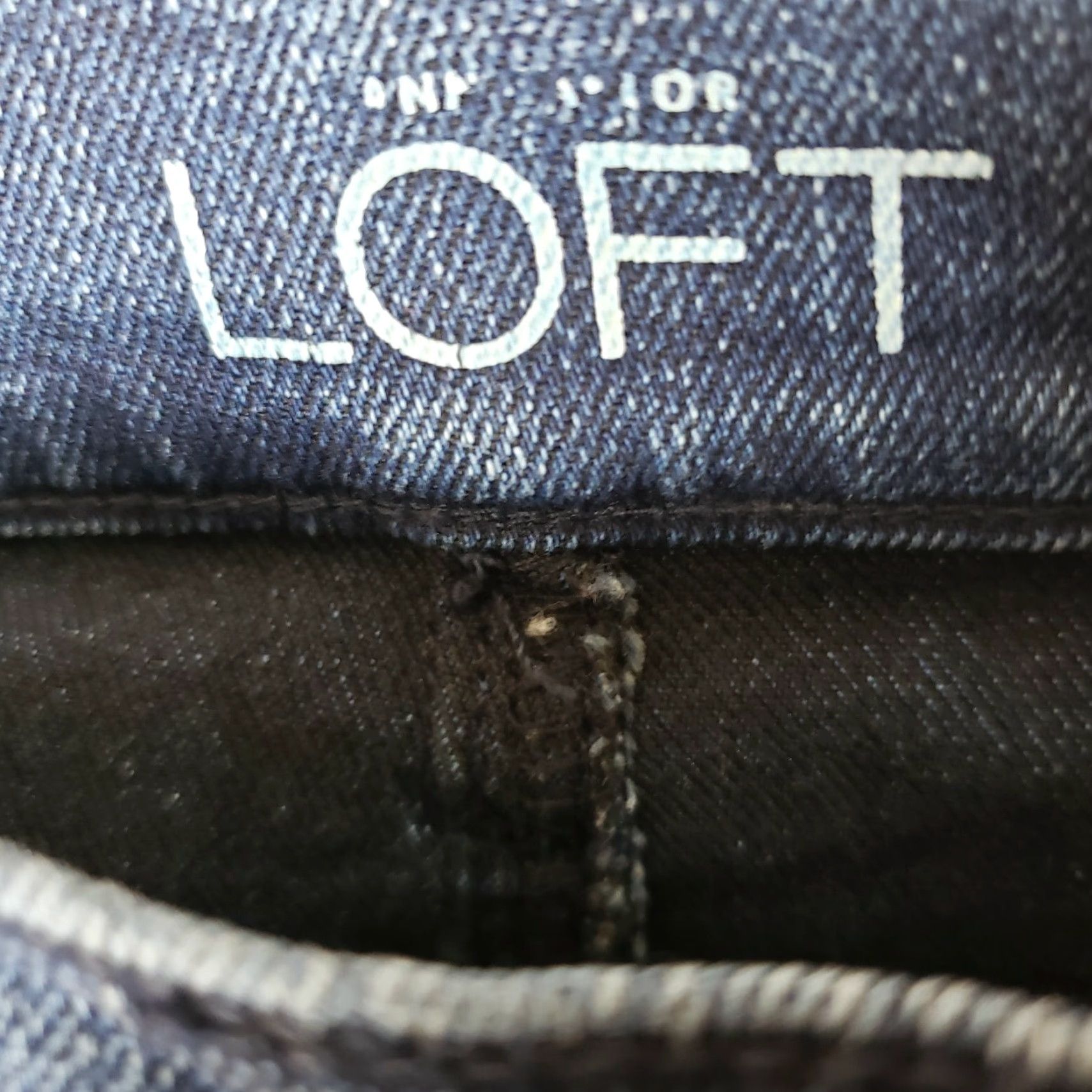 Loft LOFT Womens Modern Skinny Ankle Jeans Sz 25 Blue Ankle Zip Low Rise Denim 26in Inseam Womens Jeans Size 42" / US 20 - 8 Thumbnail