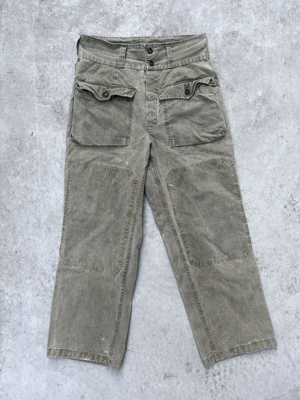 Vintage French Vintage Workwear Cargo Pants Size US 30 / EU 46 - 1 Thumbnail
