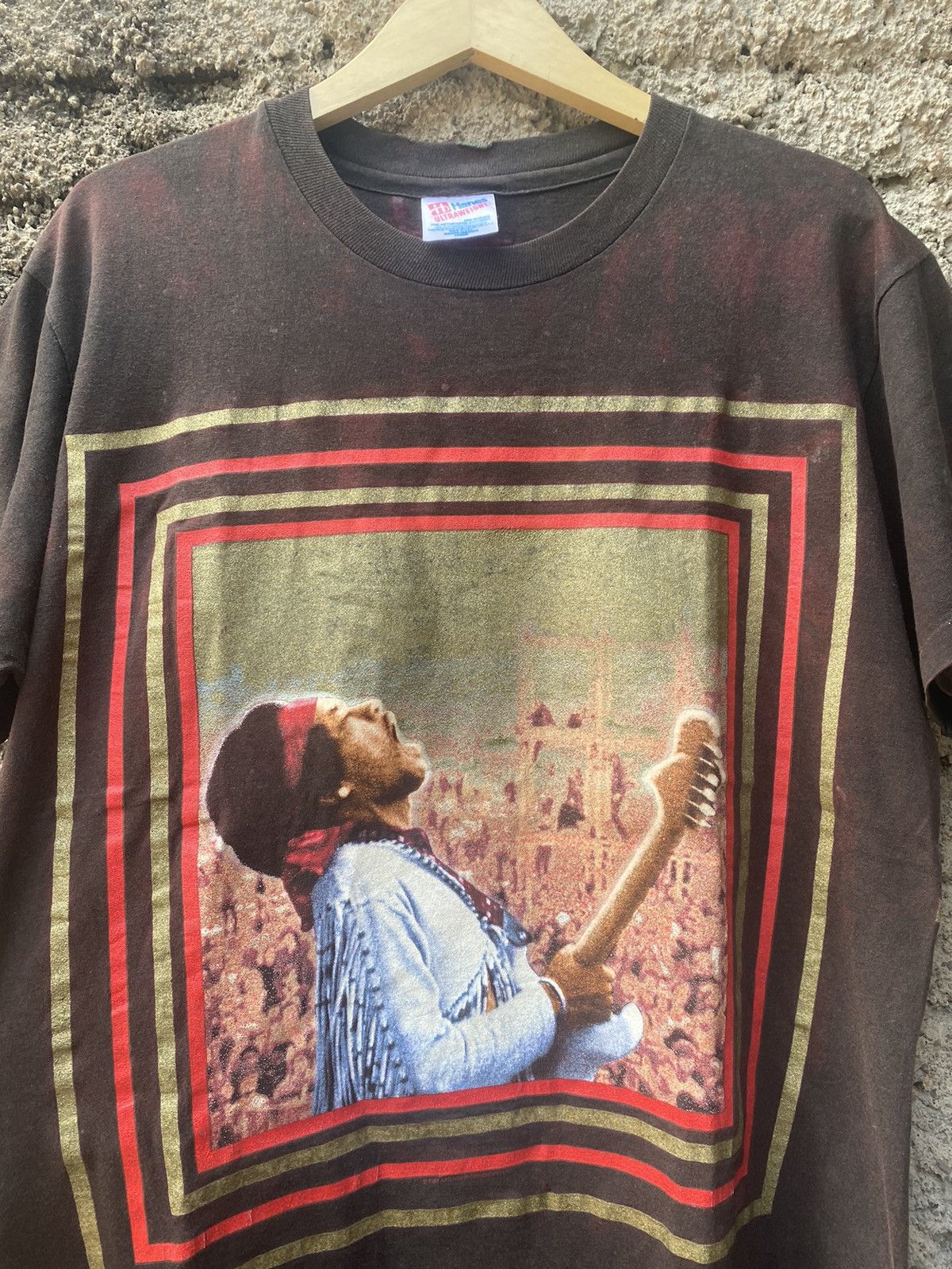 Band Tees × Jimi Hendrix × Vintage Vintage Jimi Hendrix Woodstock 1994 Shirt Size US L / EU 52-54 / 3 - 4 Thumbnail