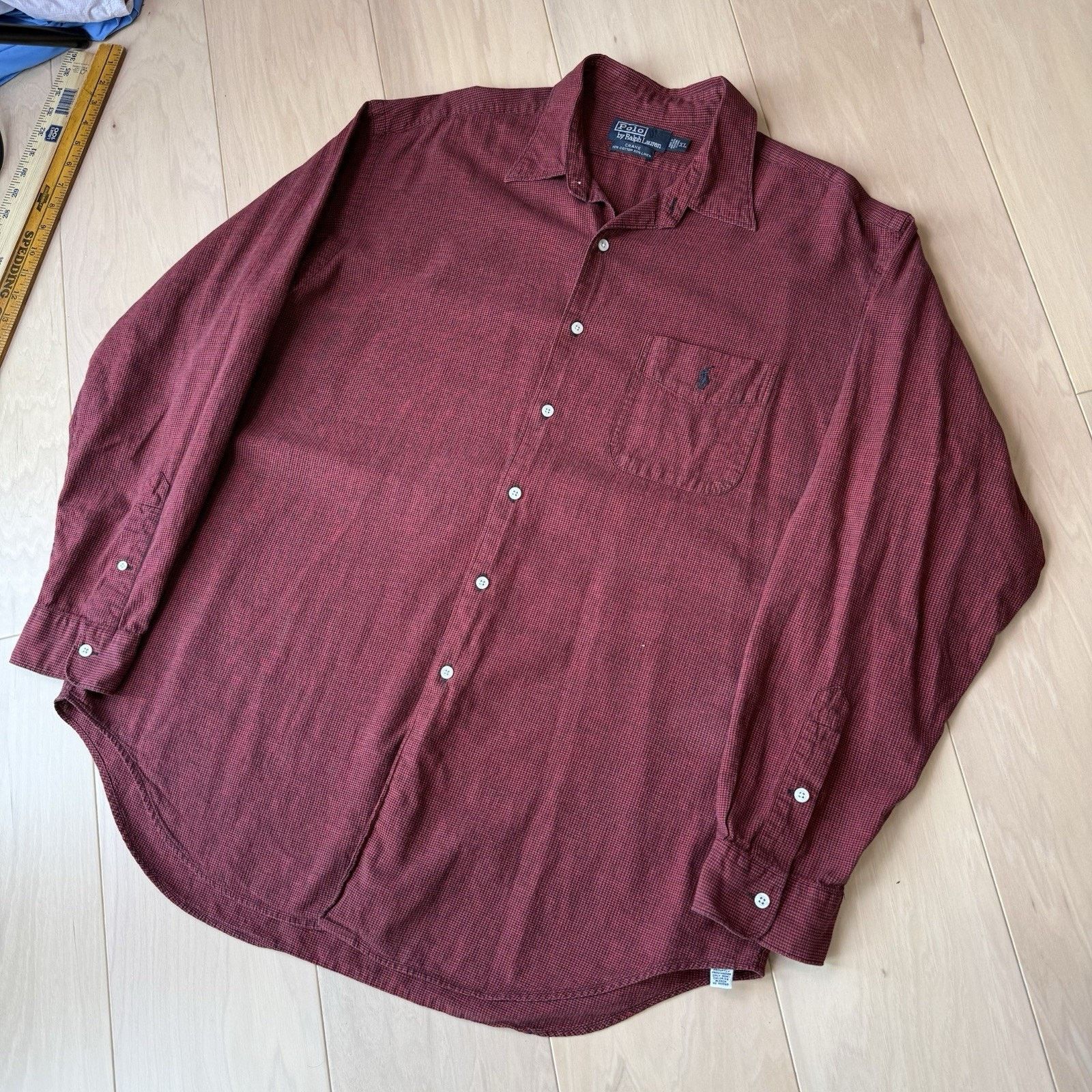 Polo Ralph Lauren Vintage Polo Ralph Lauren Crane Shirt XL Cotton Linen Size US XL / EU 56 / 4 - 10 Thumbnail
