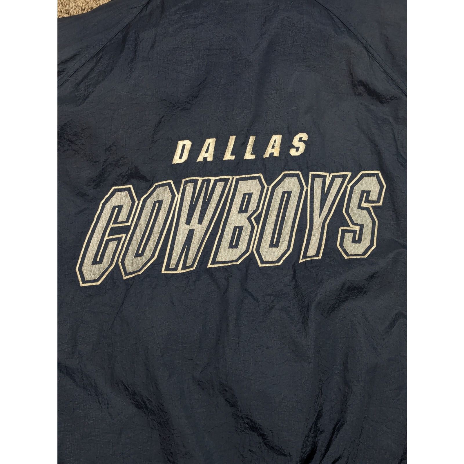 NFL × Vintage Vintage NFL Dallas Cowboys Full Zip Puffer Jacket Coat Navy Size US L / EU 52-54 / 3 - 5 Thumbnail