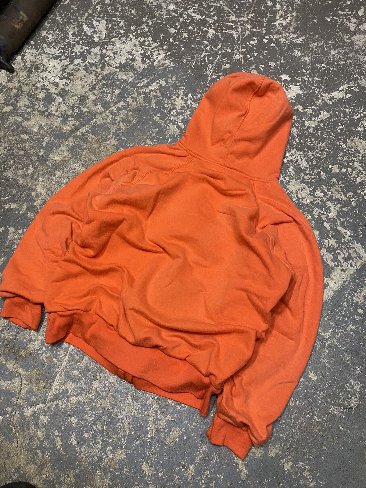 Japanese Brand × Vintage Vintage Sports Afield Orange Waffle Thermal Zip Hoodie Size US S / EU 44-46 / 1 - 7 Thumbnail