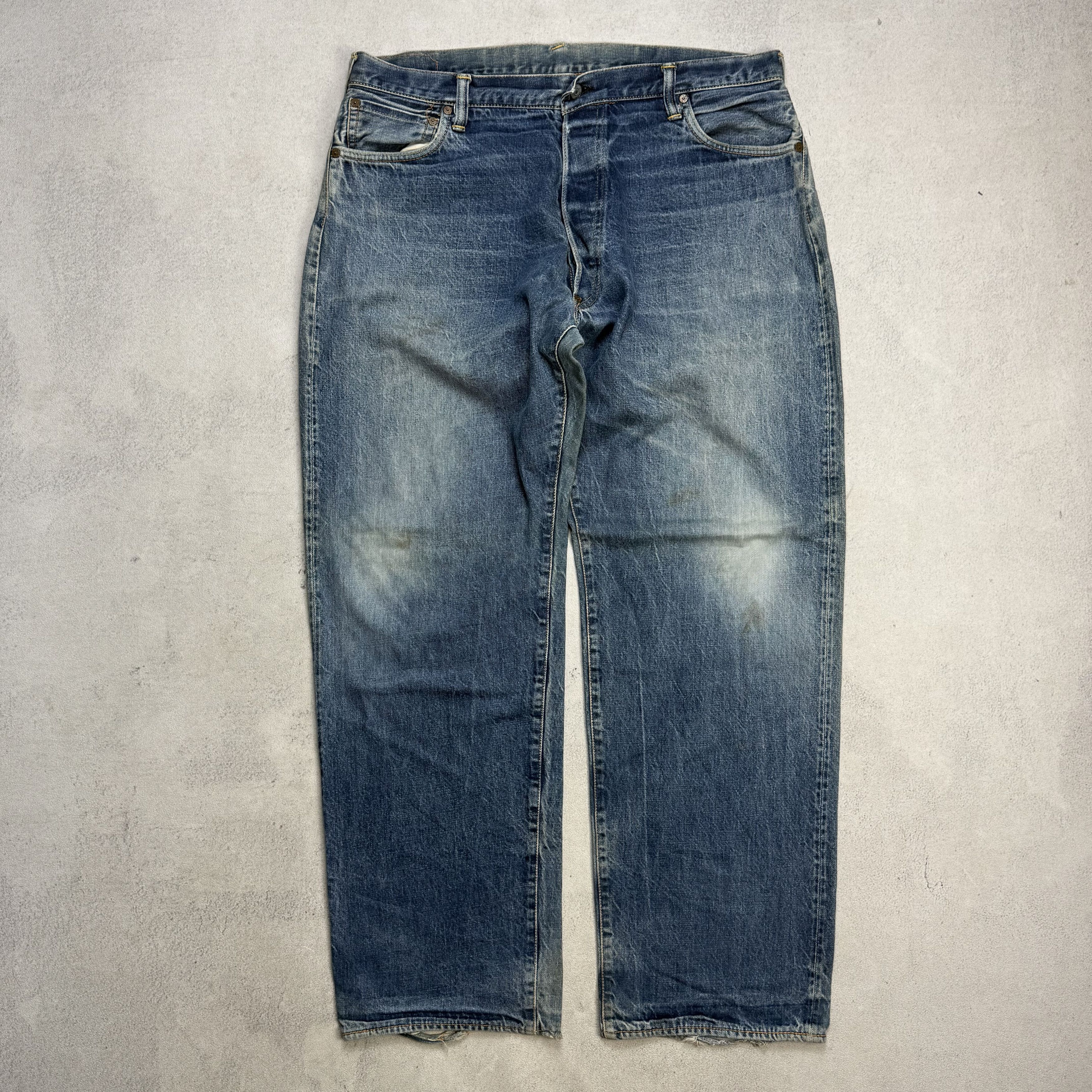 Evisu Vintage Evisu Selvedge Jeans Distressed Denim Size US 38 / EU 54 - 3 Thumbnail
