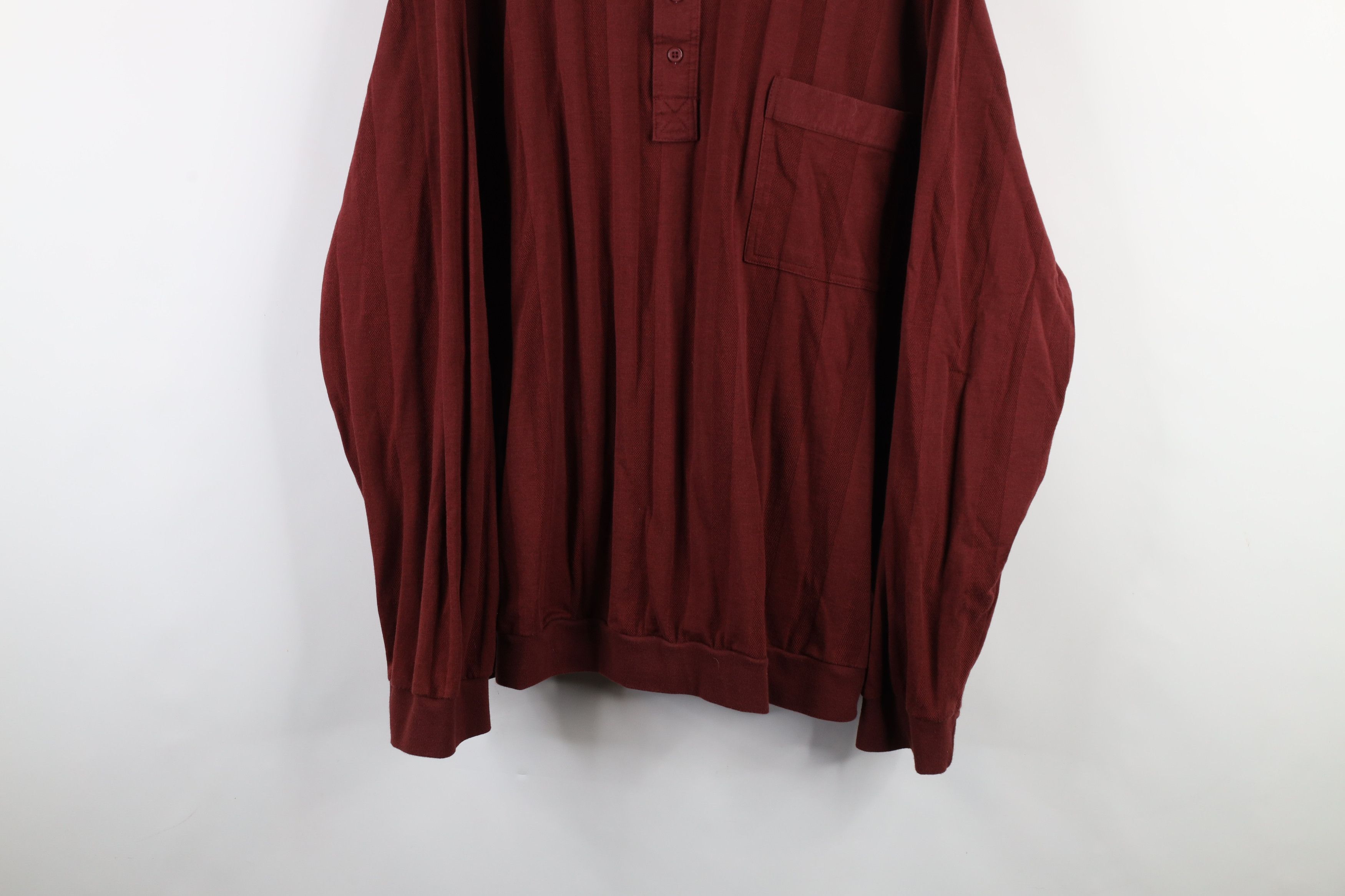 Vintage Vintage 90s Streetwear Striped Collared Pullover Polo Shirt Size US XXL / EU 58 / 5 - 3 Thumbnail