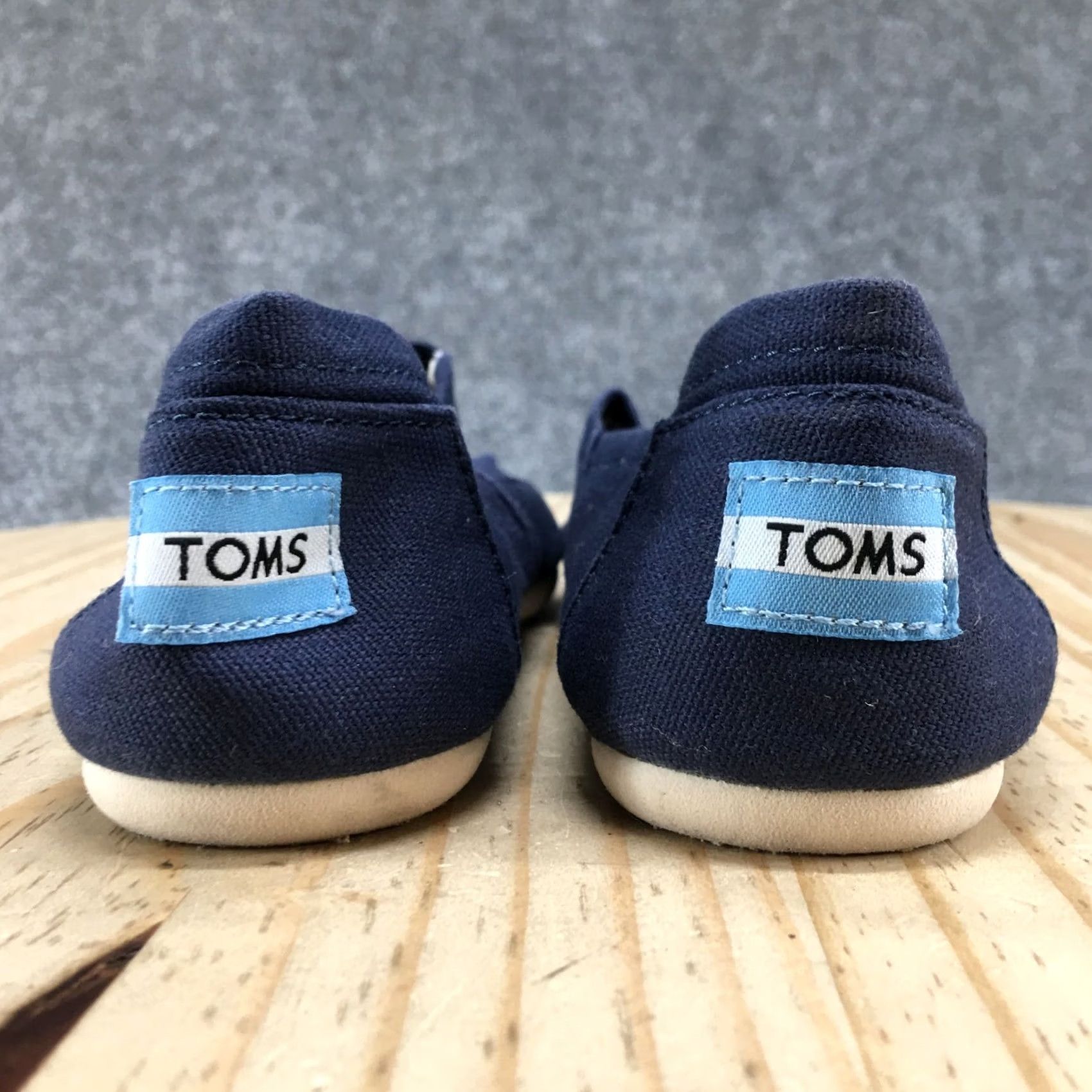 Toms TOMS Shoes Womens 6 Blue Classic Alpargatas Slip-On Flats Comfort Low Top Logo Size M / US 6-8 / IT 42-44 - 6 Thumbnail