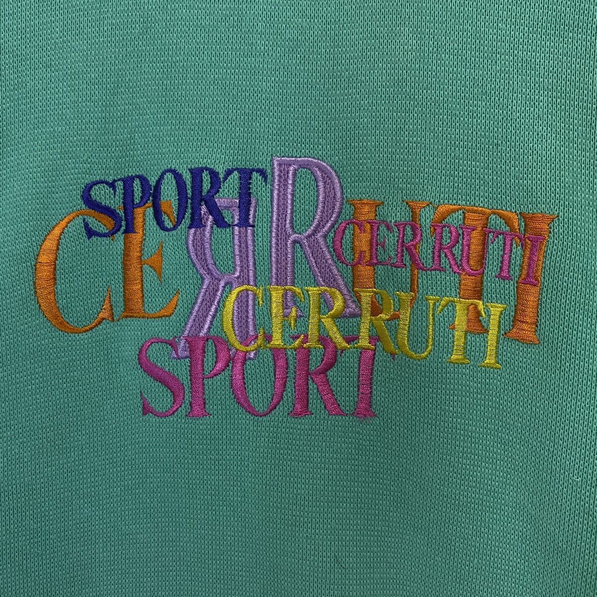 Cerruti 1881 × Vintage Cerruti 1881 Big Logo Multicolour Crewneck Sweatshirt Size S Size US S / EU 44-46 / 1 - 6 Thumbnail