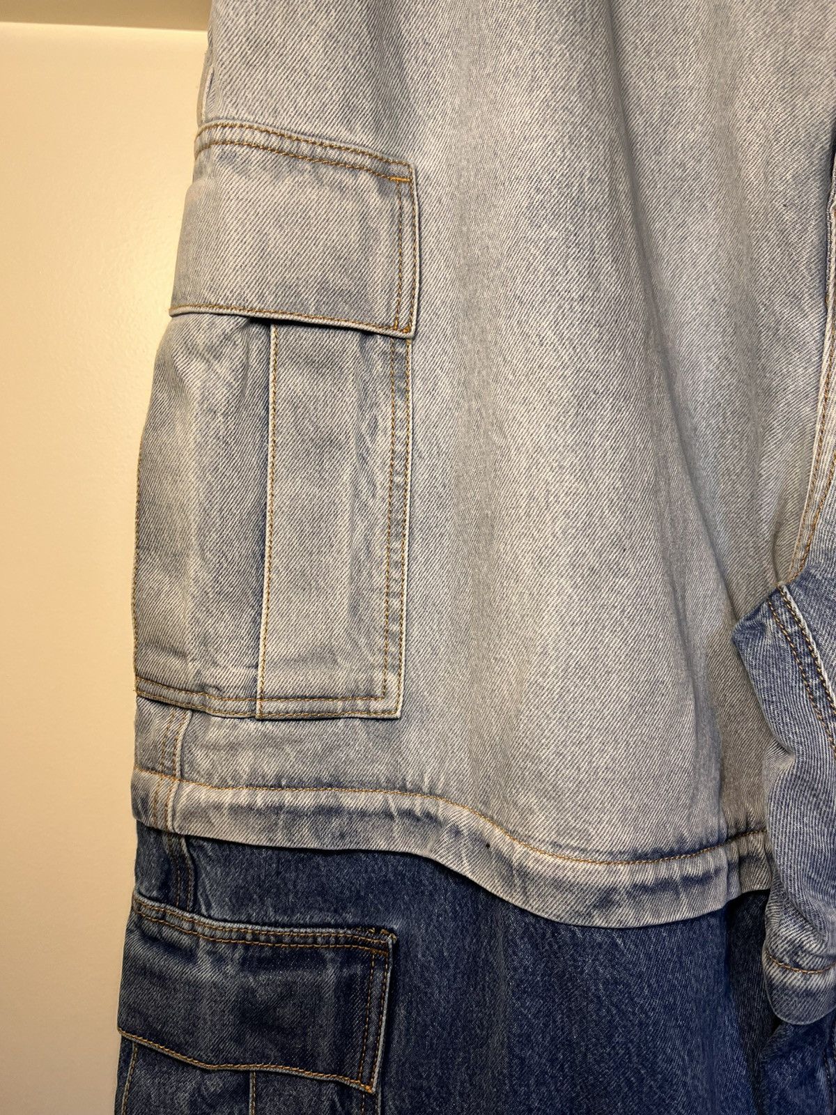 Vetements Vetements Blue & Black Runway Deconstructed Cargo Pants Size US 34 / EU 50 - 10 Thumbnail