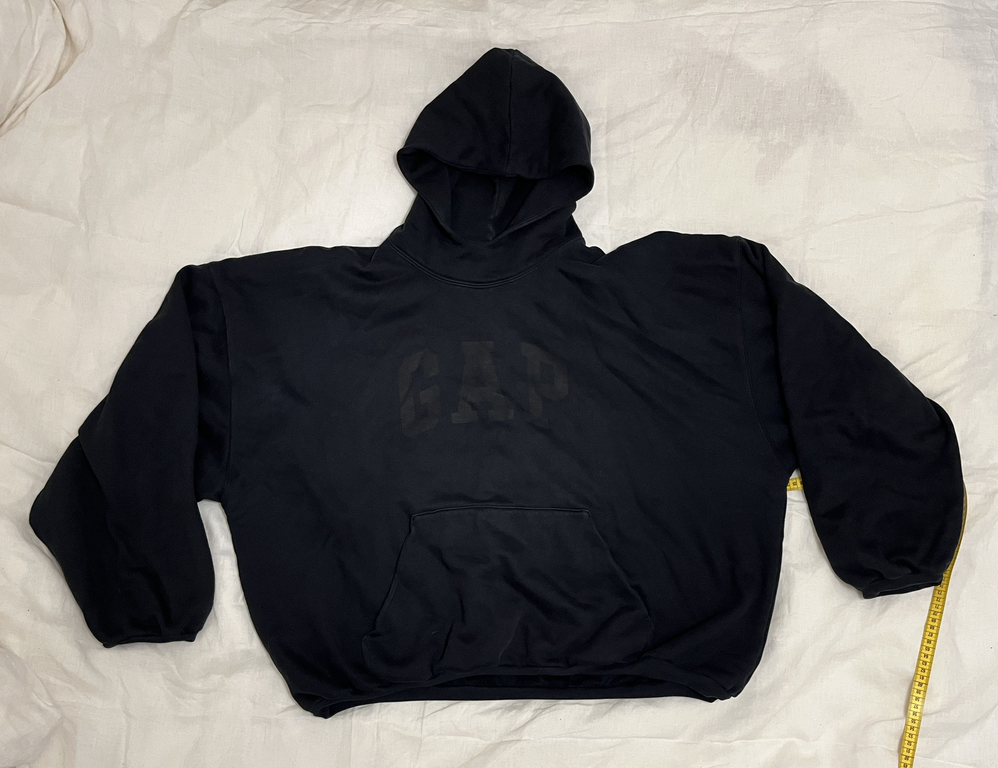 Balenciaga × Gap × Yeezy Dove Hoodie Washed Black LAA Size US L / EU 52-54 / 3 - 1 Thumbnail