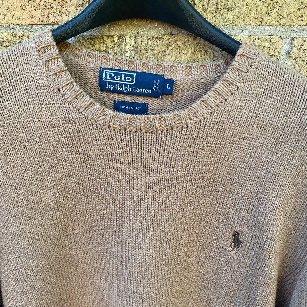 Polo Ralph Lauren Vintage 90s Polo Ralph Lauren Knit Cotton Sweater Large Size US L / EU 52-54 / 3 - 2 Thumbnail