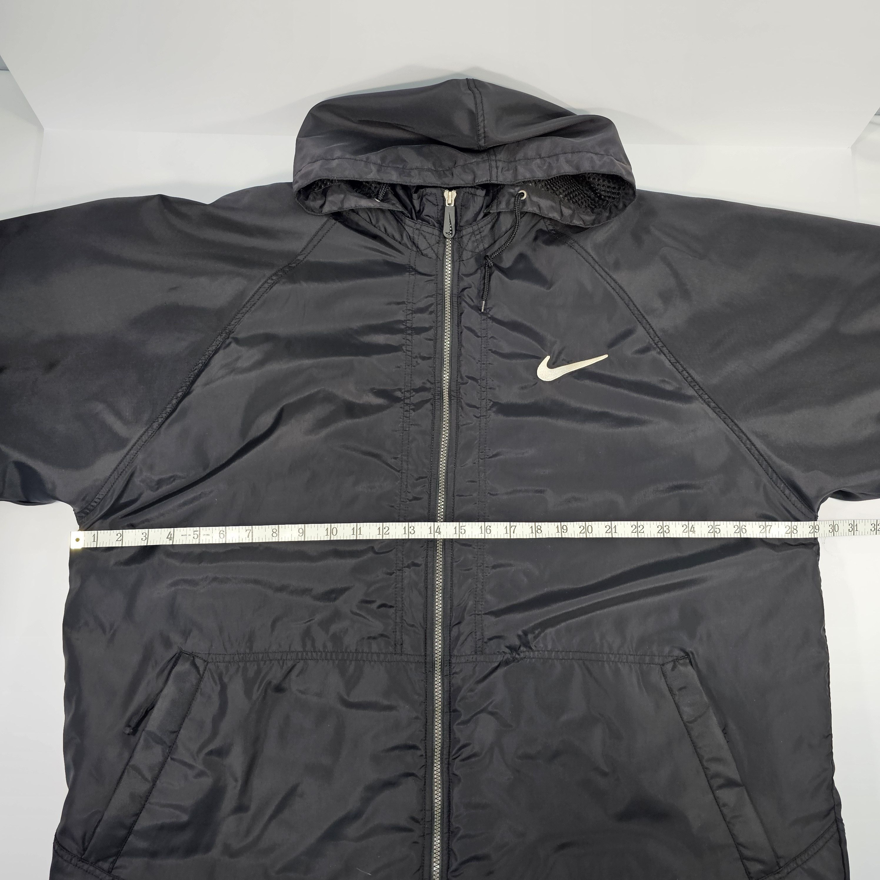 Nike Vintage 90s Nike Black Puffer Parka Jacket Quilted Liner Size US XL / EU 56 / 4 - 7 Thumbnail