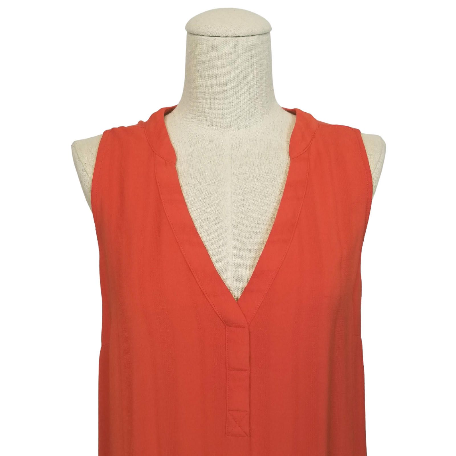 Anthropologie Anthropologie Maeve Colonsay Tank Top Blouse Orange Medium Size M / US 6-8 / IT 42-44 - 2 Thumbnail