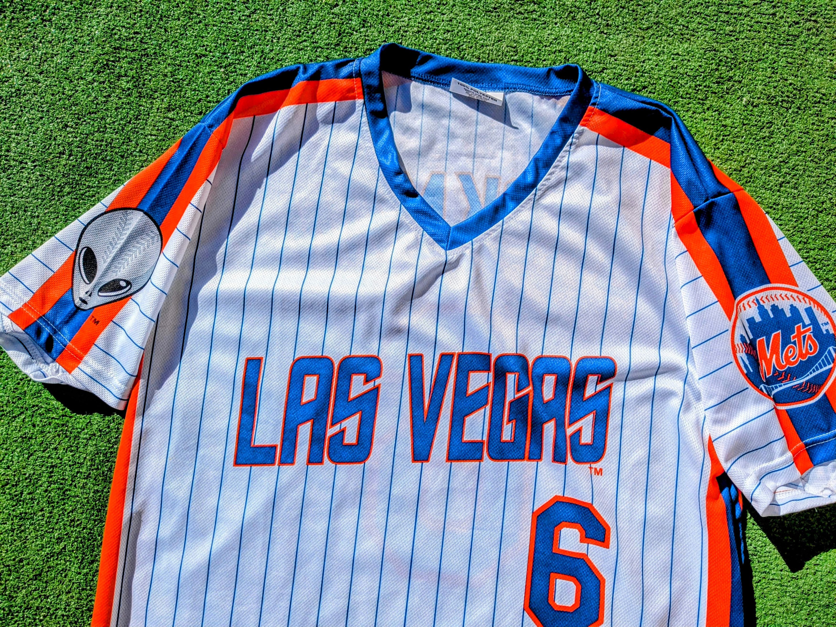 Vintage Las Vegas 51s Wally Backmon 6 New York Mets AAA Shirt Jersey Size US XL / EU 56 / 4 - 3 Thumbnail