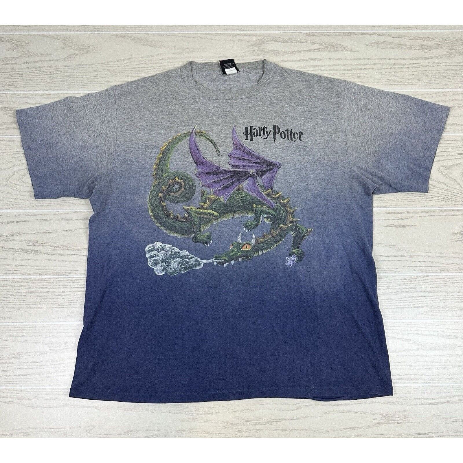 Vintage Vintage 2000 Harry Potter Dragon Shirt Size US XL / EU 56 / 4 - 1 Thumbnail