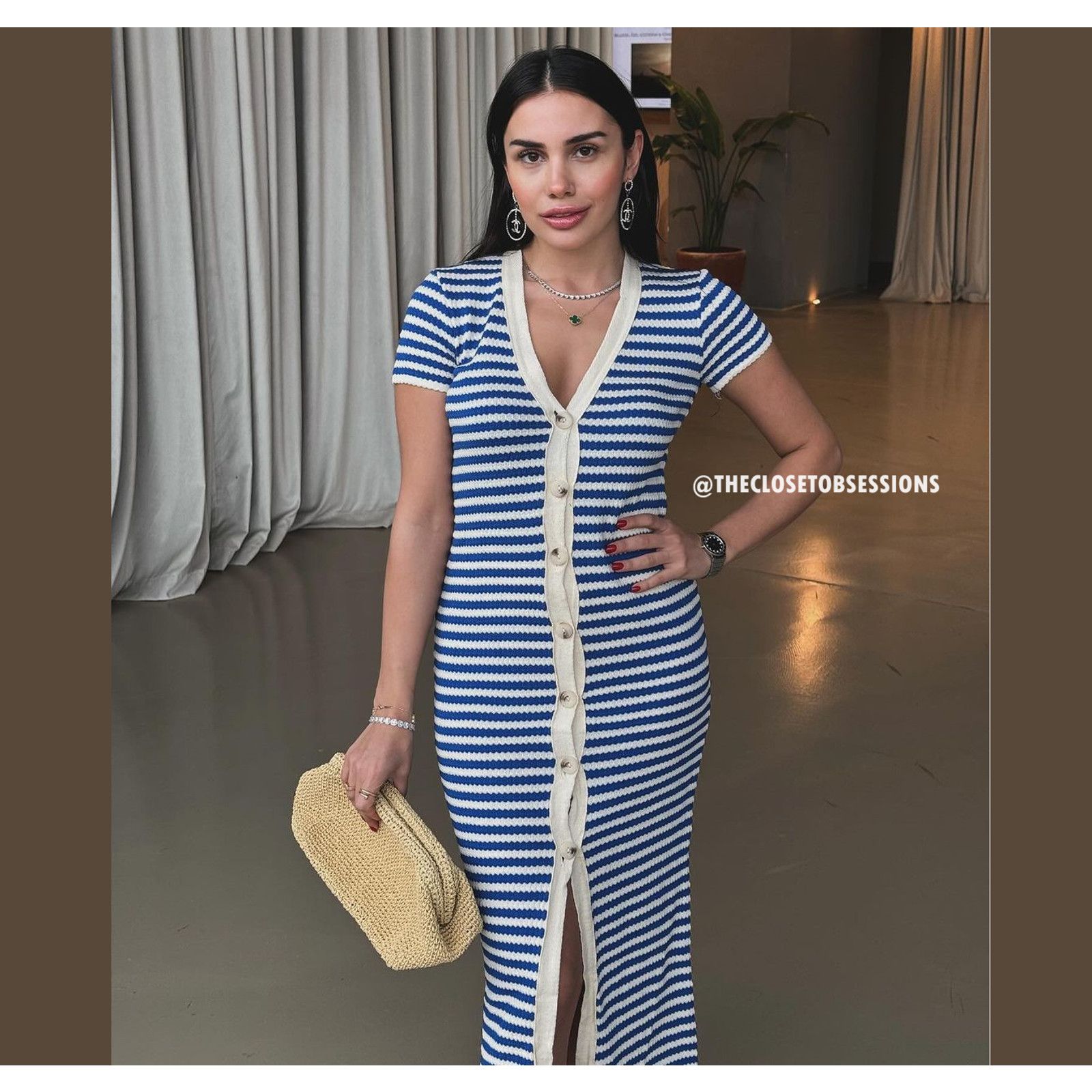 Mango BLOGGER FAVE!!! MANGO Knit Midi Dress NWT Size L / US 10 / IT 46 - 12 Thumbnail