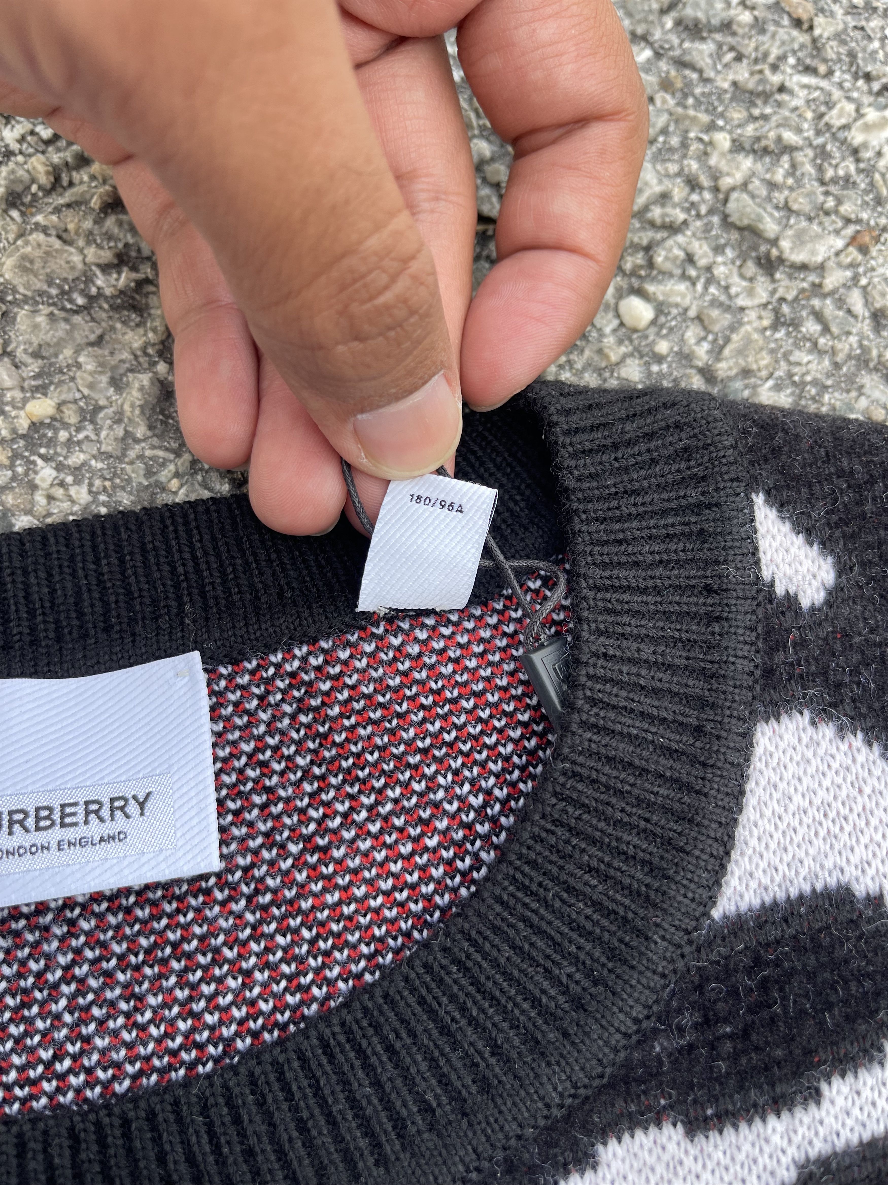 Burberry × Burberry Prorsum Burberry Mens Jennings Zebra Logo Jumper Knit Sweater Size US M / EU 48-50 / 2 - 7 Thumbnail