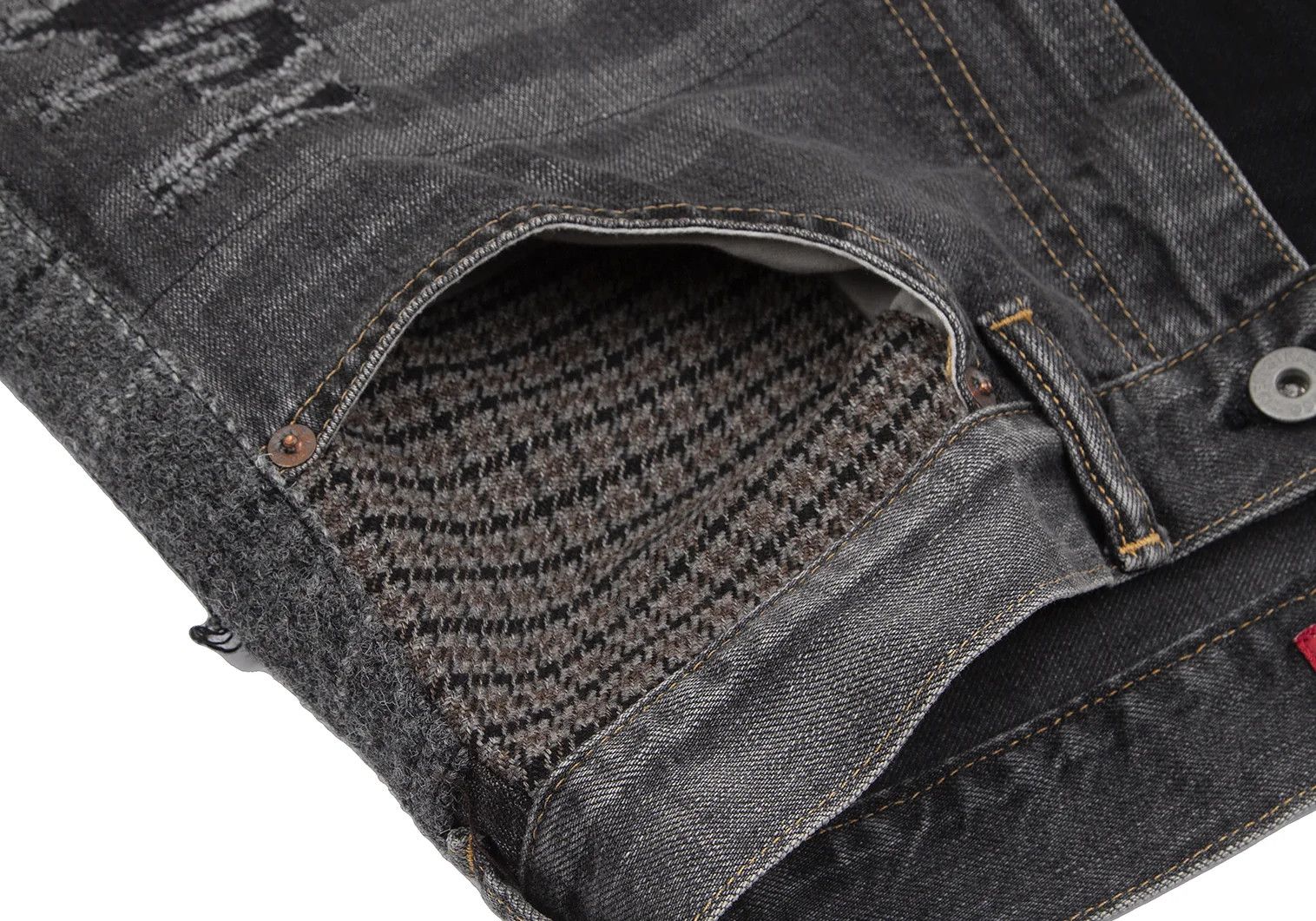 Junya Watanabe Black Custom Patchwork Denim Pants Size M Size US 34 / EU 50 - 7 Thumbnail