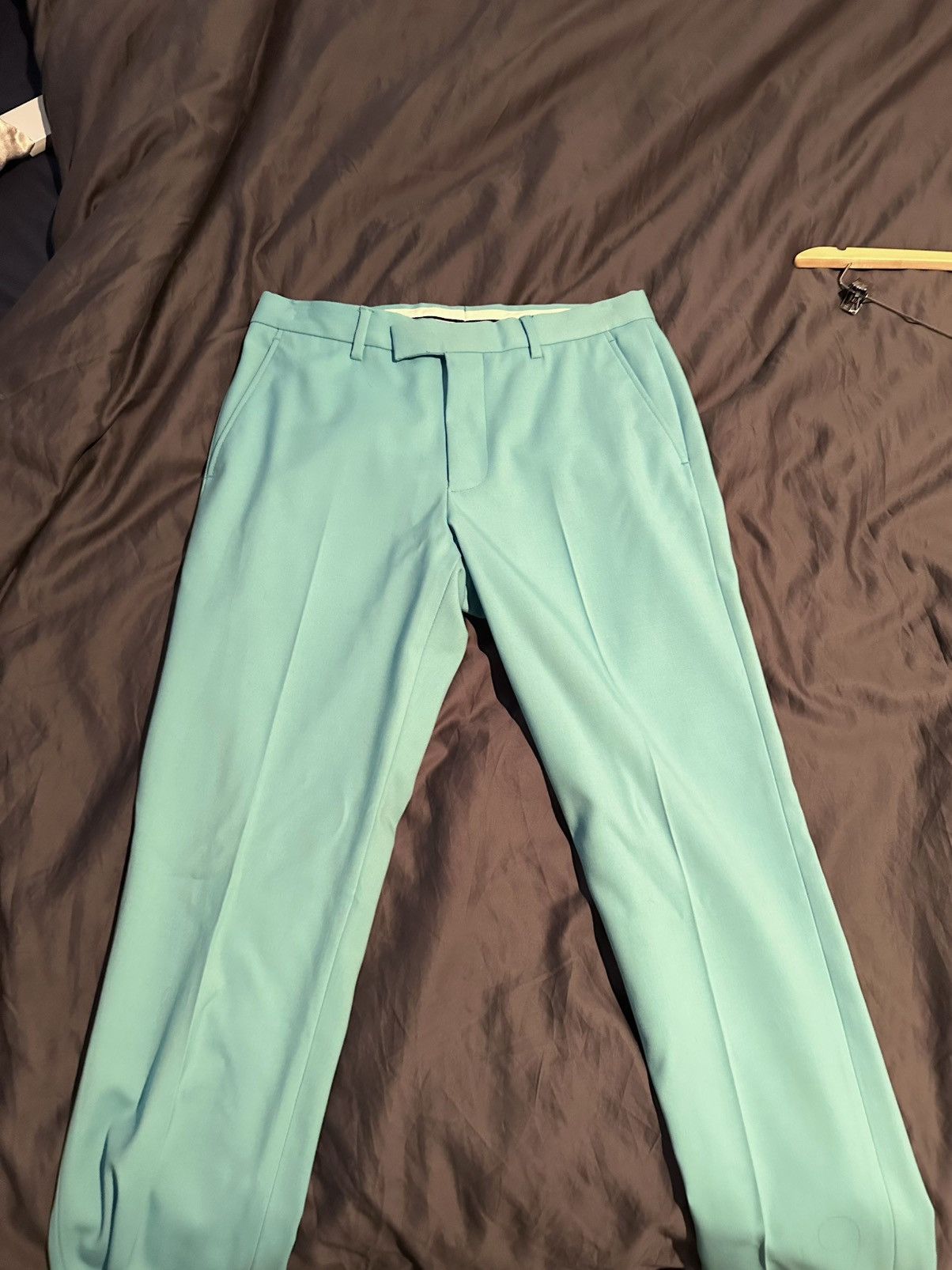 Gucci Rare Gucci Turquoise Trousers as seen on Harry Styles Size US 31 - 2 Thumbnail