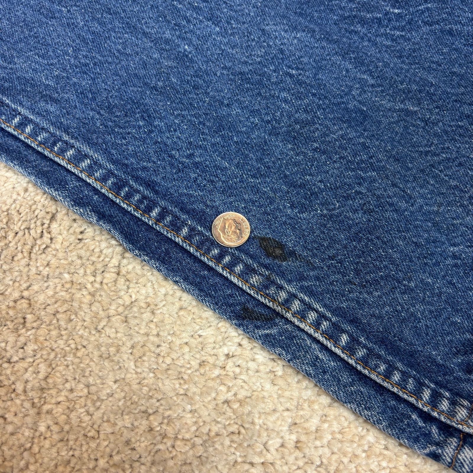 Levi's × Vintage VTG 80s Levi's 517 Orange Tab Boot Cut Jeans 38x32 (36x30) Size US 38 / EU 54 - 13 Thumbnail