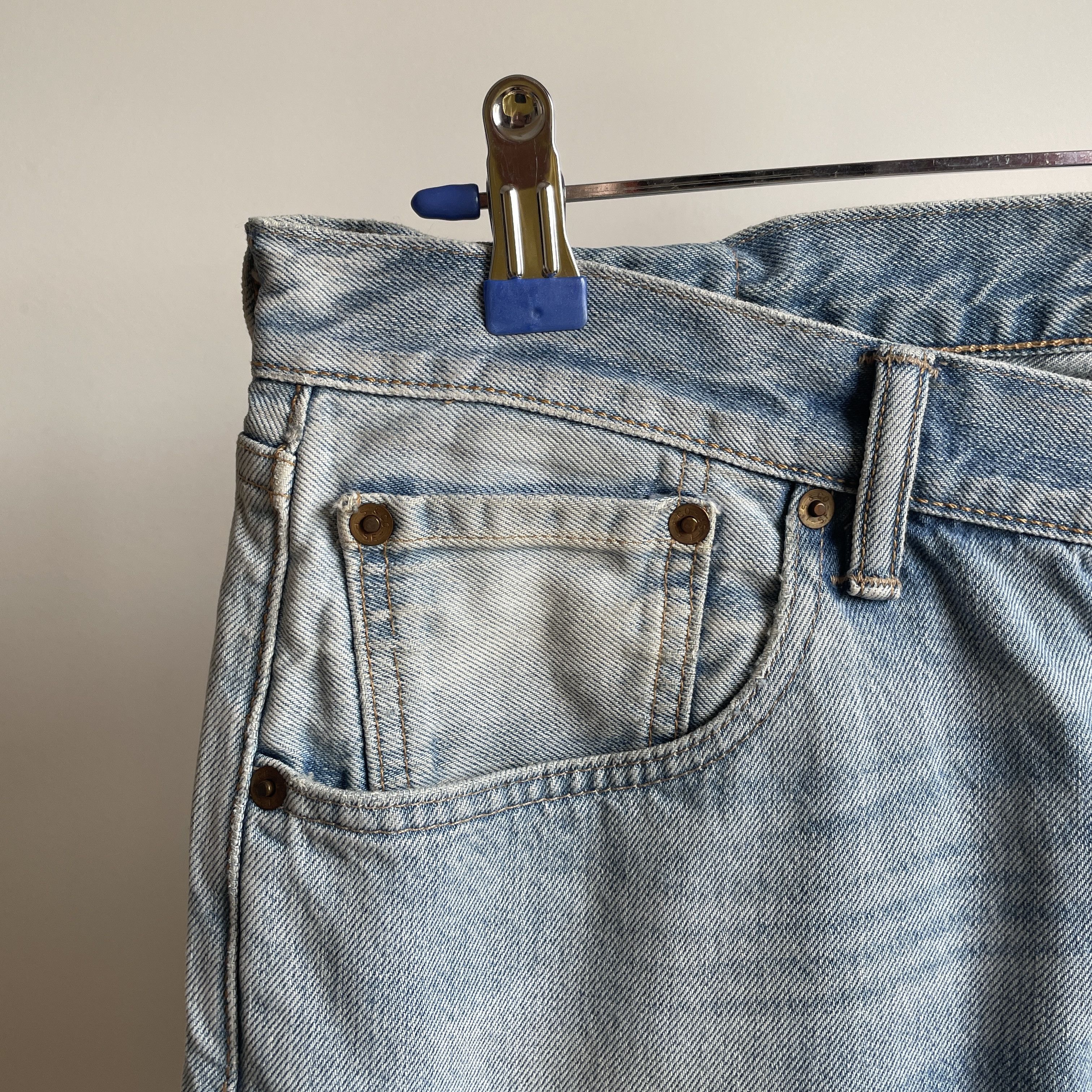 Levi's Levi's 501 Washed Straight Denim Size 34x34 Size US 34 / EU 50 - 8 Thumbnail