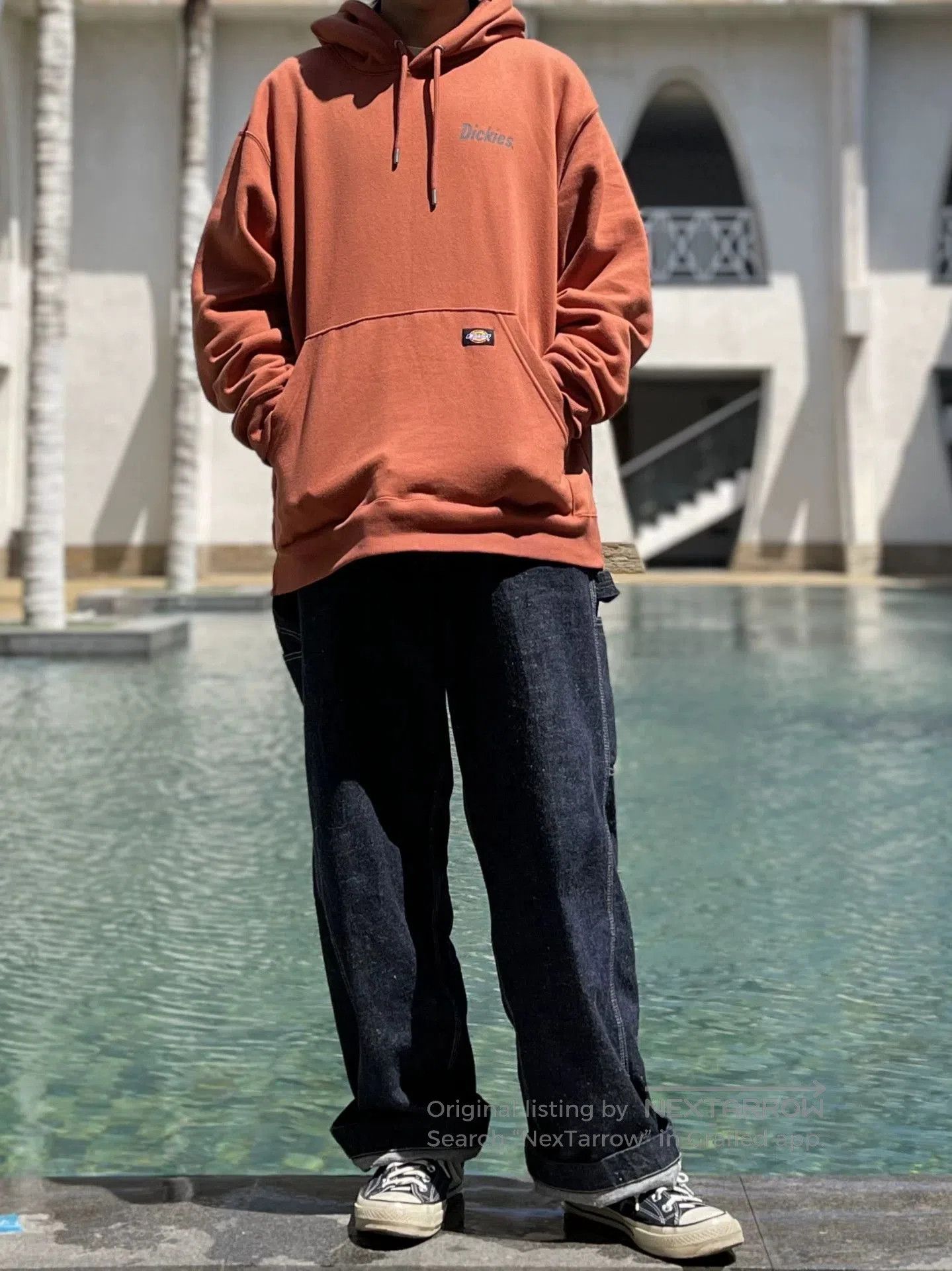 Dickies Dickies Brown Hooded Pullover Sweatshirt. Size US M / EU 48-50 / 2 - 9 Thumbnail