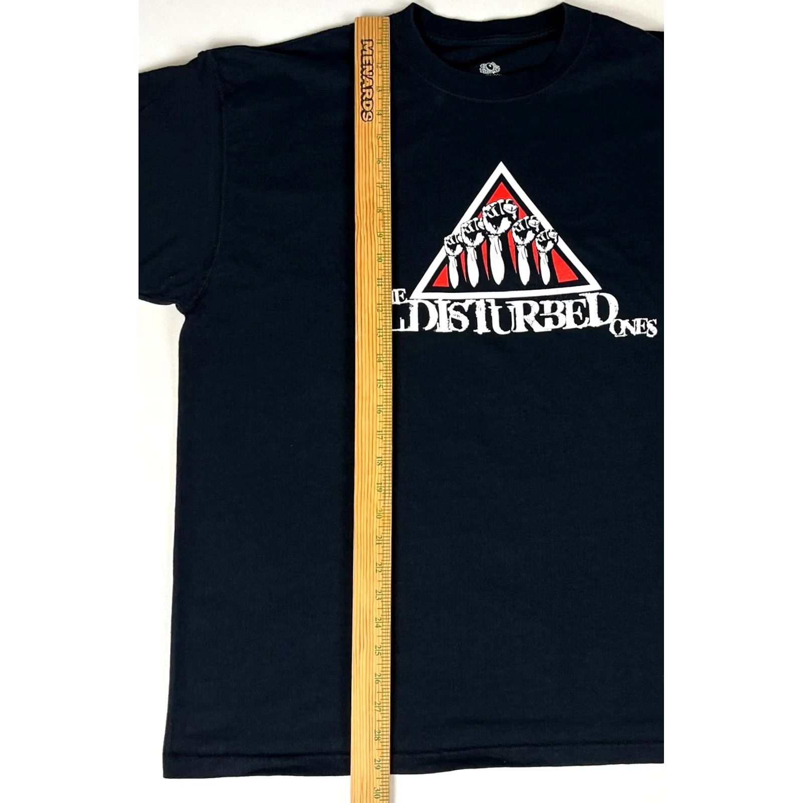 Fruit Of The Loom Disturbed The Disturbed Ones 10,000 Fists Fan Club T-Shirt XL Black Cotton Fruit of the Loom Men Short Sleeve Crew Neck Band Graphic Print Size US XL / EU 56 / 4 - 5 Thumbnail