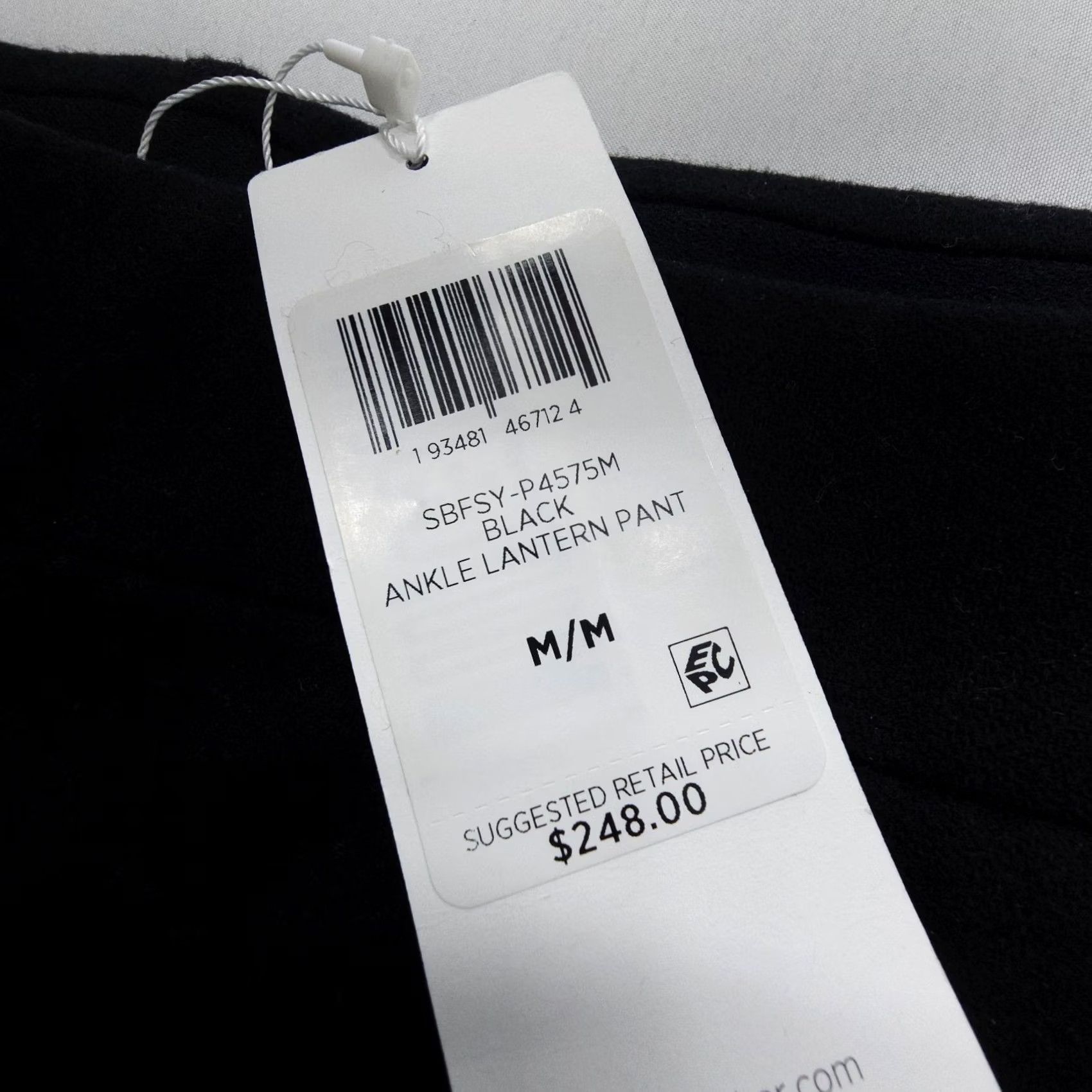 Eileen Fisher Eileen Fisher Pants Womens Medium Black Flannel Wool Flat Front Tapered 26in Inseam NWT Authentic Dress Size 32" / US 10 / IT 46 - 4 Thumbnail