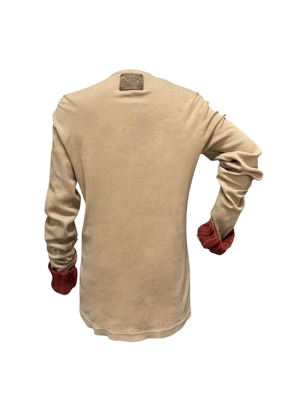 Dolce & Gabbana D&G Fall Winter 2002 Floral Embroidered Long Sleeve Top Size M / US 6-8 / IT 42-44 - 2 Thumbnail