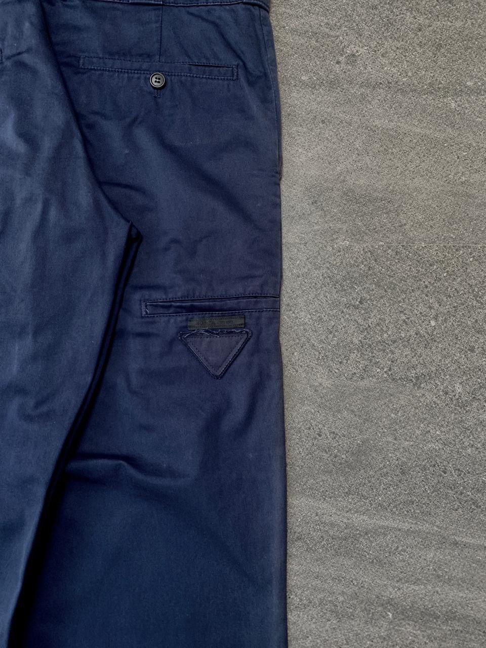 Prada FREE TAX! Triangle Logo Patched Cropped Trousers - 31” Size US 31 - 12 Thumbnail