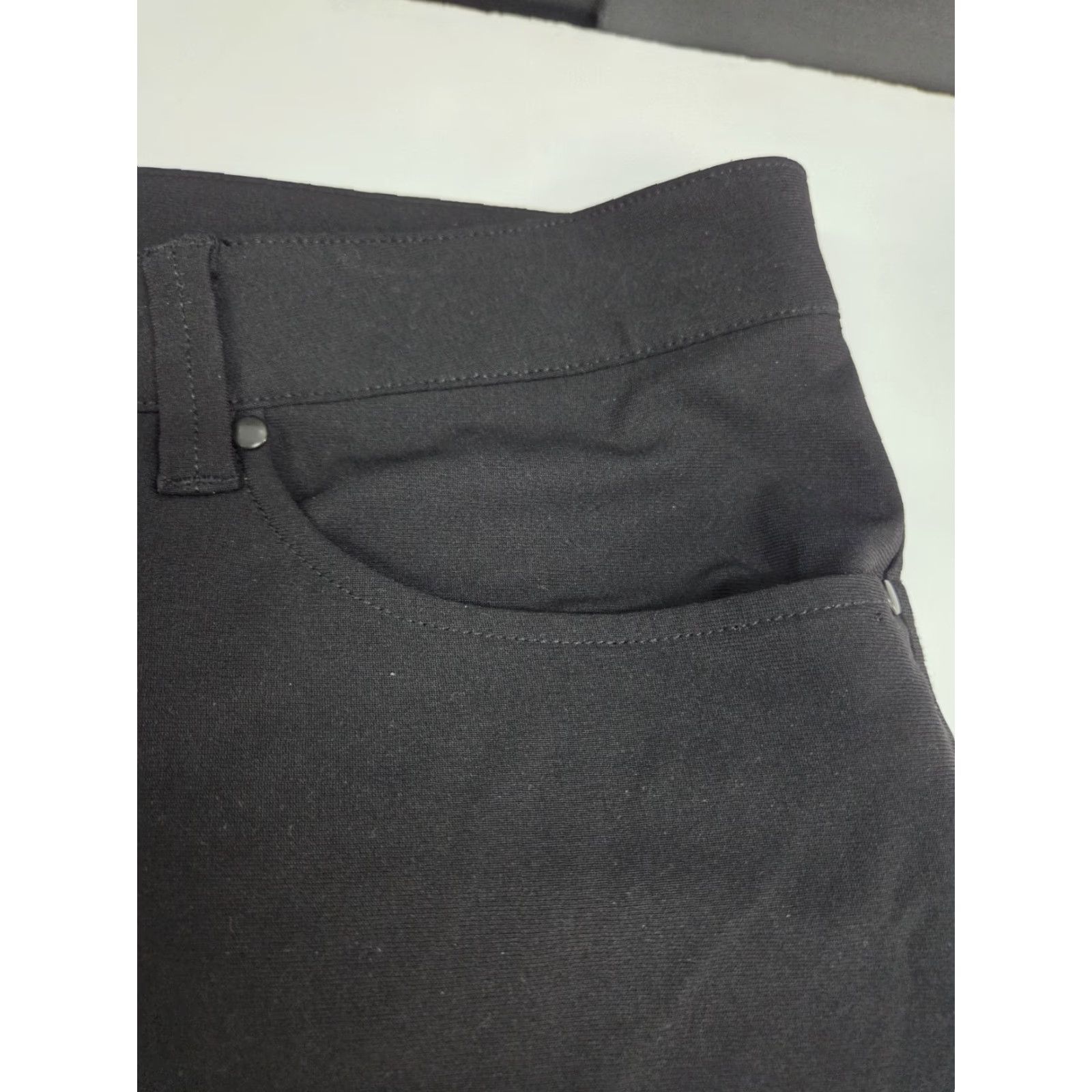 Vintage LINEARFLEX Men's Pants Black Zip Back Front Pocket 38/32 Chino Straight Slim? No, keep. (No extra) Size US 38 / EU 54 - 8 Thumbnail