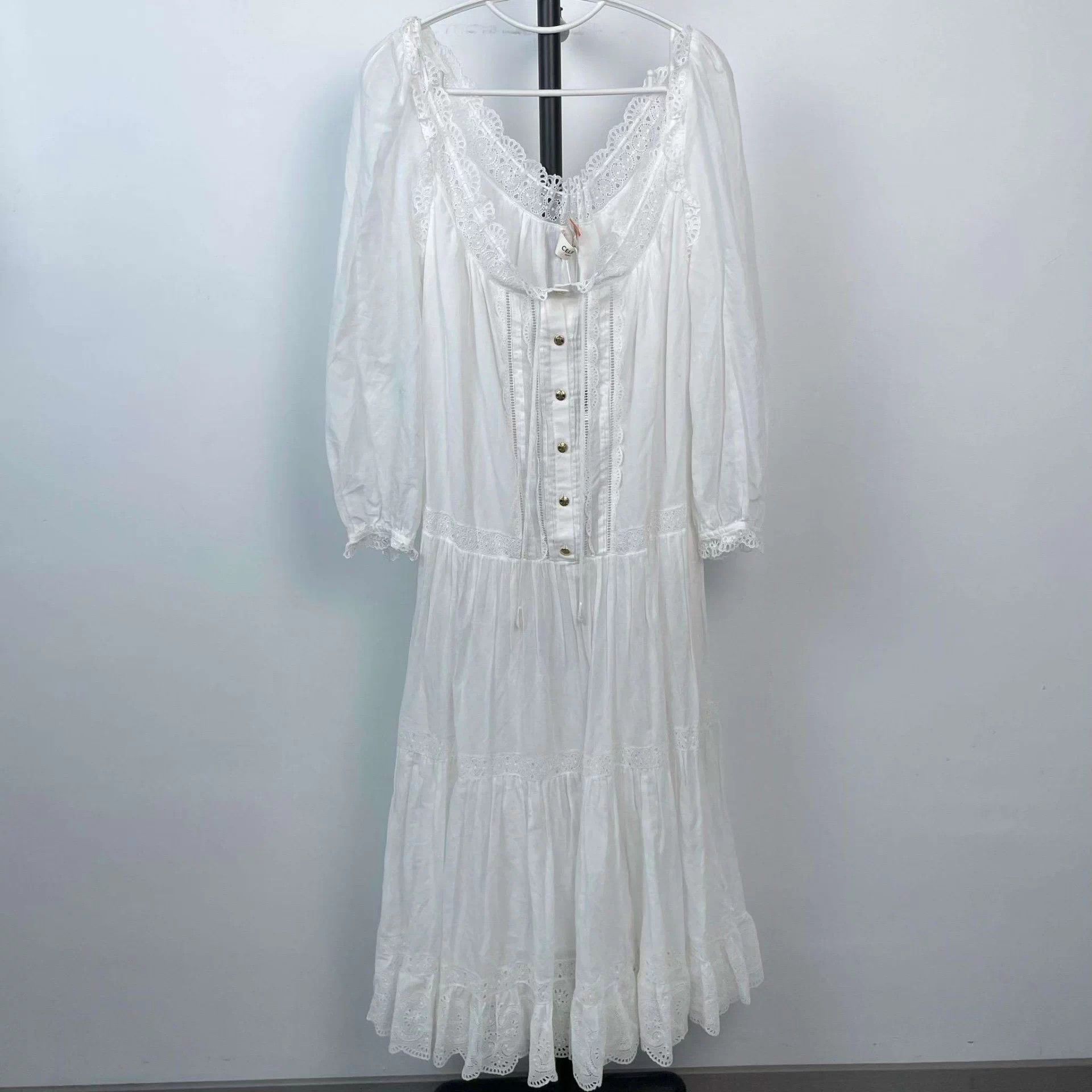 Celine Celine White Long Dress 40 EU Size M / US 6-8 / IT 42-44 - 1 Thumbnail