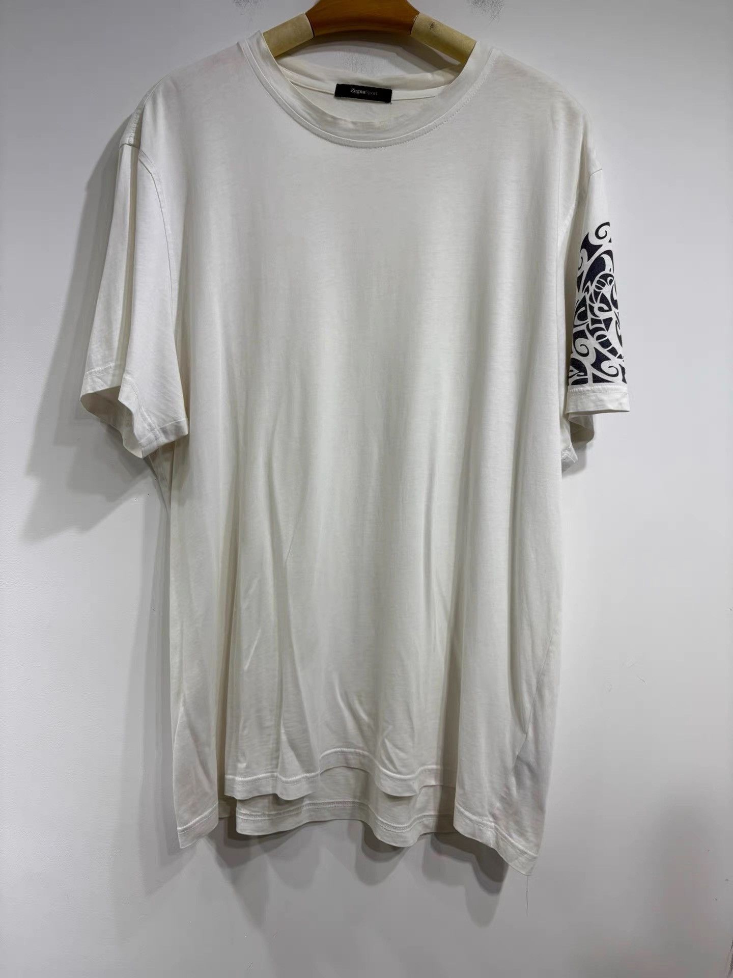 Z Zegna Zegna Men's White Short Sleeve T-shirt K29 Size US XXL / EU 58 / 5 - 1 Thumbnail