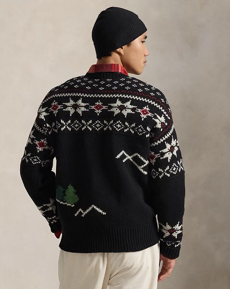 Polo Ralph Lauren Polo Ralph Lauren Wool Skier-Graphic Sweater Black Combo RL Size US L / EU 52-54 / 3 - 4 Thumbnail