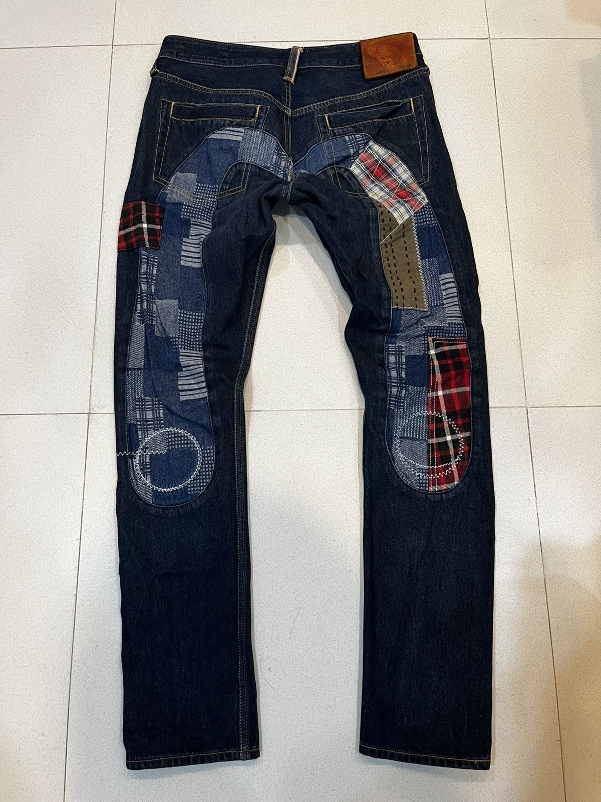 Evisu Evisu Daicock Japanese Sashiko Patchwork Size US 31 - 1 Thumbnail