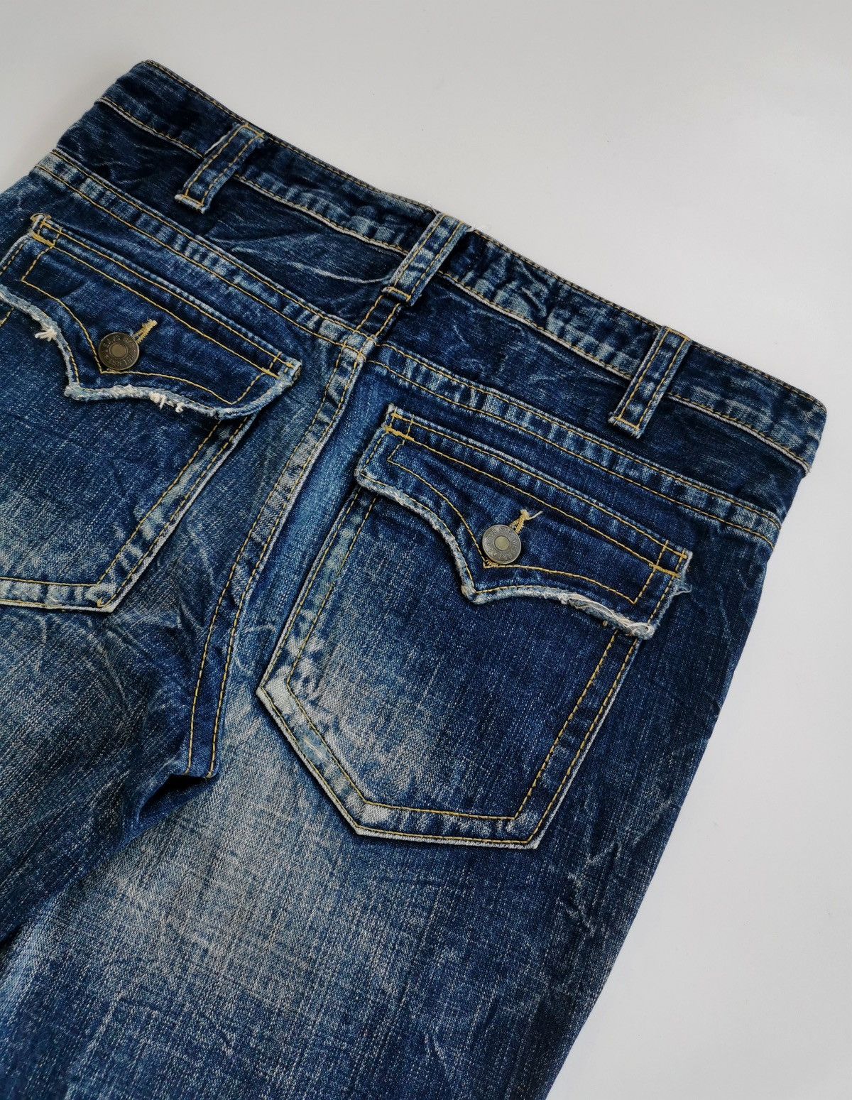 Japanese Brand Ozz First Pinball Japan Bootcut Denim Jeans Size US 32 / EU 48 - 6 Thumbnail