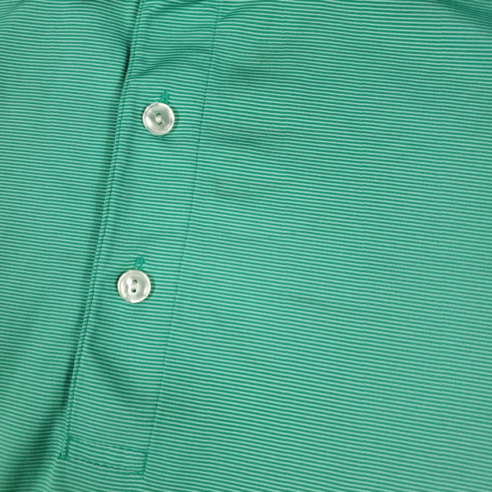 Vineyard Vines VINEYARD VINES Polo Shirt Mens Large Teal Striped Casual Short Sleeve Preppy Sports Size US L / EU 52-54 / 3 - 3 Thumbnail