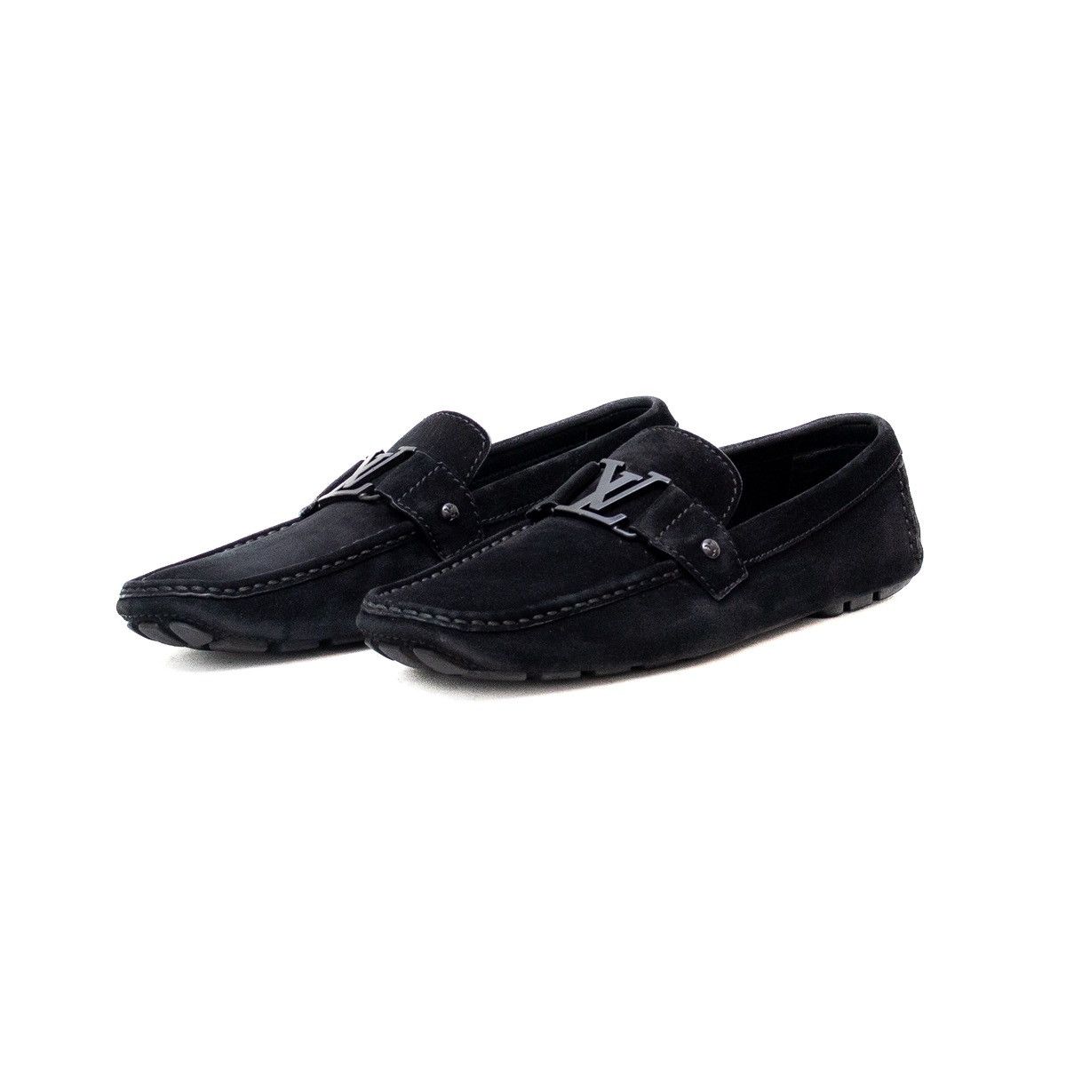 Louis Vuitton Louis Vuitton Monte Carlo Calf Leather Moccasins Blackus11.5 Size US 11.5 / EU 44-45 - 6 Thumbnail