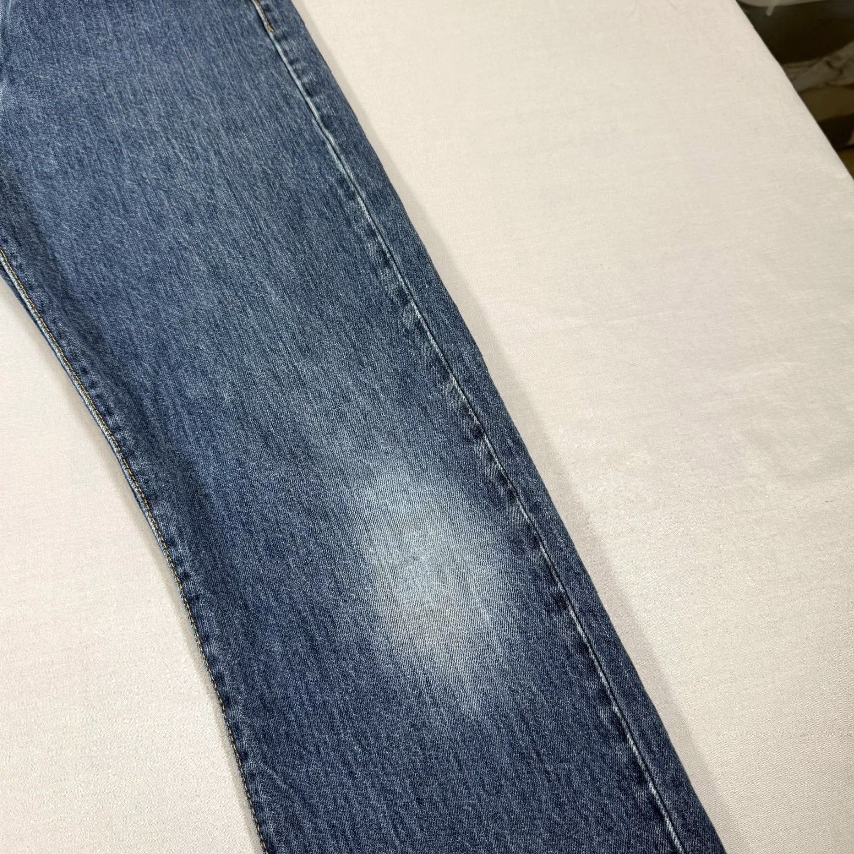 Levi's Levis Jeans Mens 34x32 Blue 501 Straight Denim Pants Western Cowboy Work Size US 34 / EU 50 - 4 Thumbnail