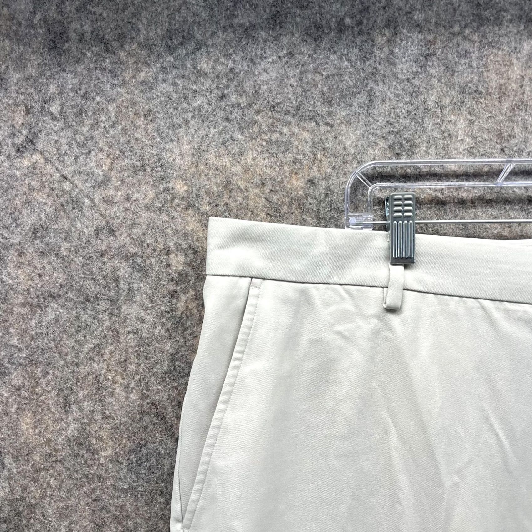 Vintage Greg Norman Pants Men 42x30 Chino Flat Front Beige Polyester Flat Front Casual/Business/Workwear 42 Beige Mens Regular Pants Size US 42 / EU 58 - 3 Thumbnail