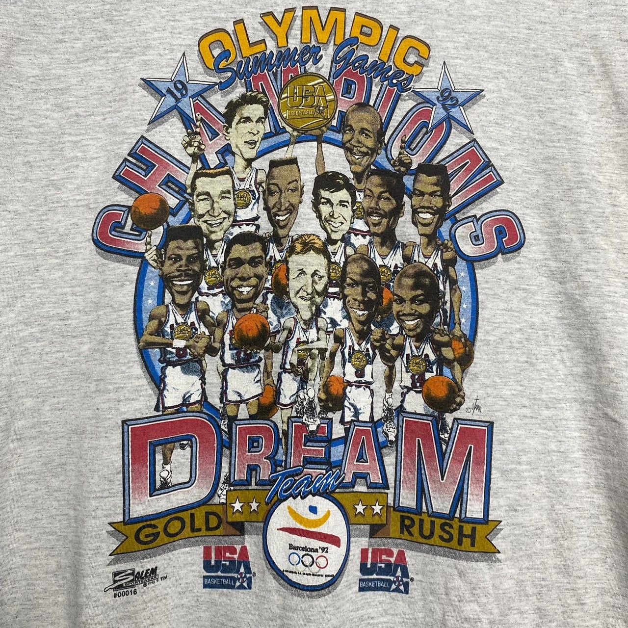 Vintage deals 1992 U.S.A. Dream Team Basketball Tshirt