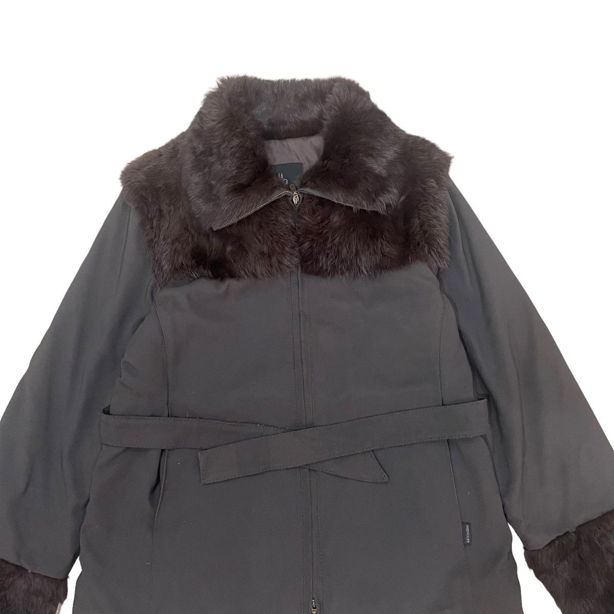 Moncler 🔥Moncler Down Faux Fur Collar Sleeve Zipper Jacket Size M / US 6-8 / IT 42-44 - 10 Thumbnail